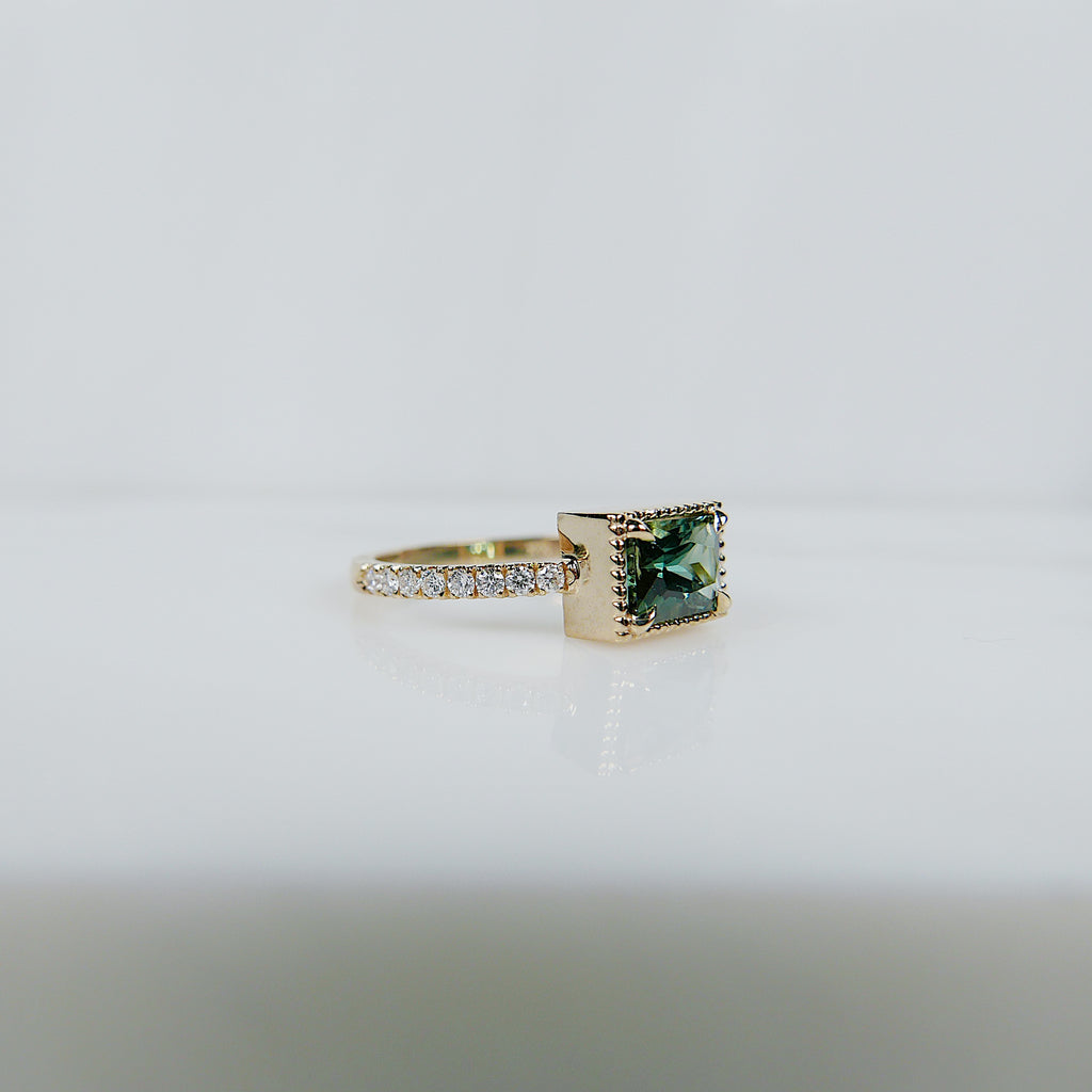 One Of A Kind Tourmaline East West Ring