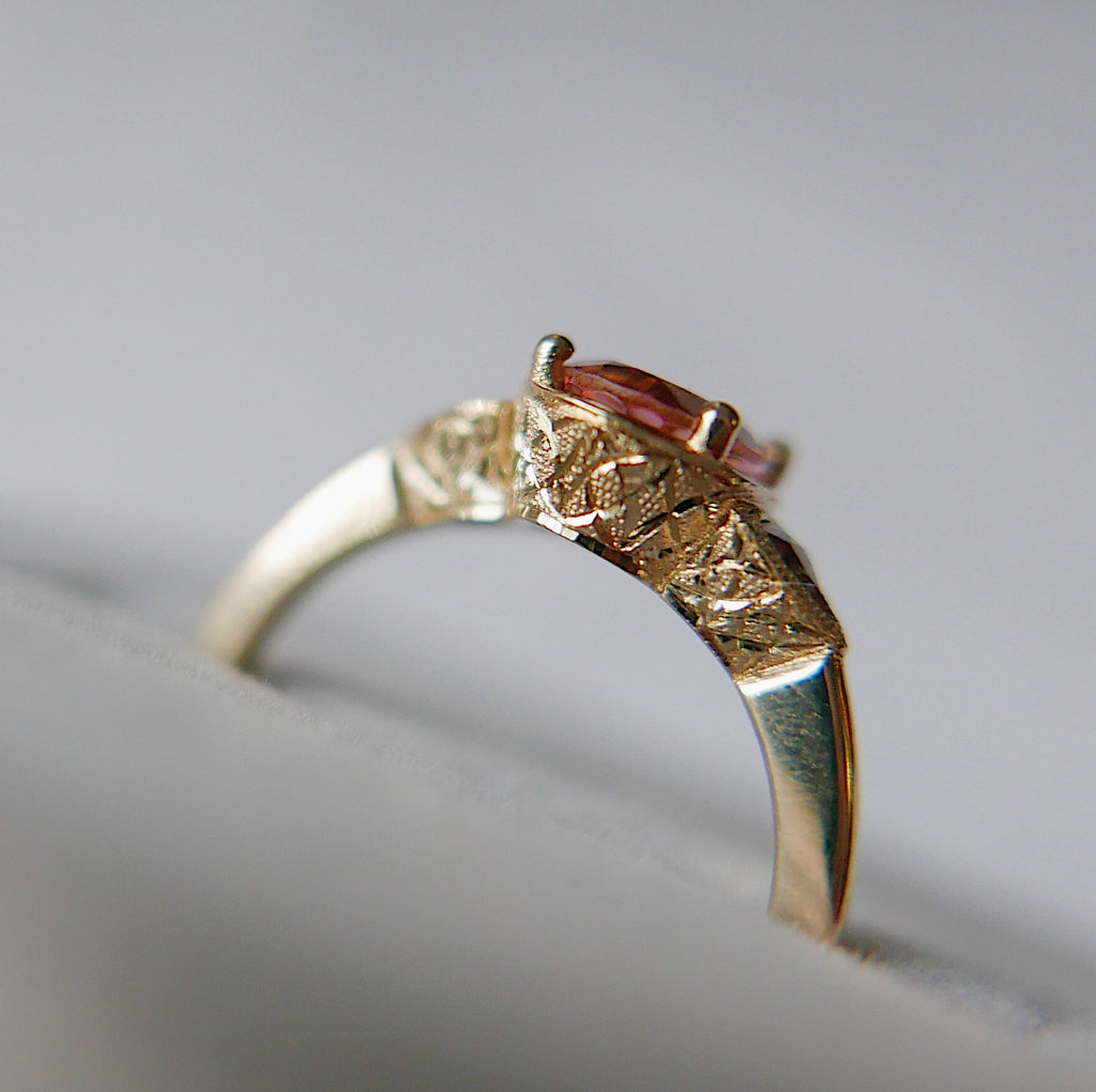 Agatha Tourmaline Ring, tourmaline & morganite ring, oval tourmaline ring, morganite ring, pink tourmaline wedding ring