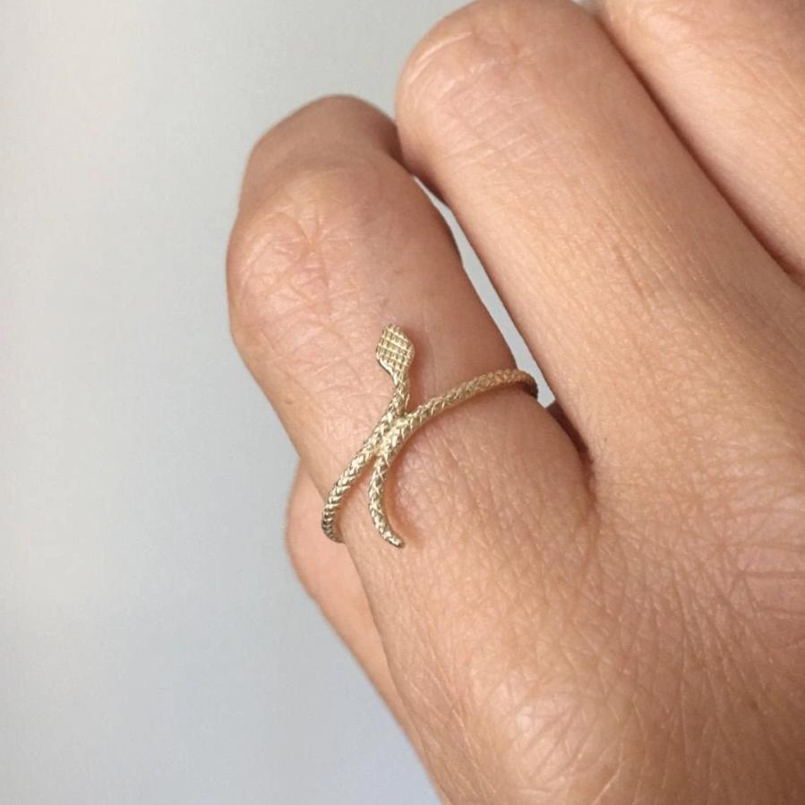 Slither ring, Dainty Snake ring, gold snake ring, snake band, skinny snake ring