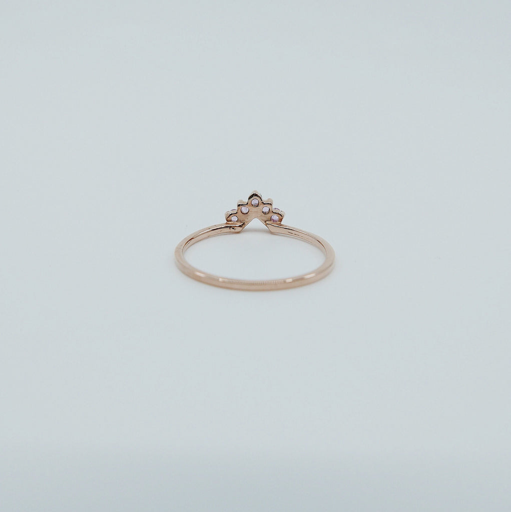 Chevron Pink Sapphire Ring, Pink Sapphire Ring, Chevron Ring, 14k Gold chevron ring, sapphire ring, pink sapphire chevron ring