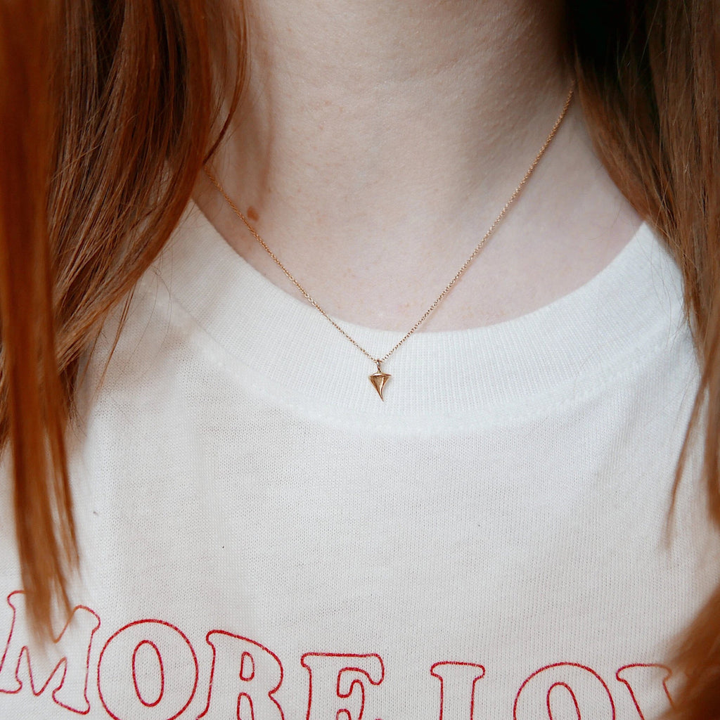 Rose Thorn Necklace, thorn necklace, rose thorn, 14k rose gold necklace, rose gold thorn necklace, rose gold rose thorn necklace