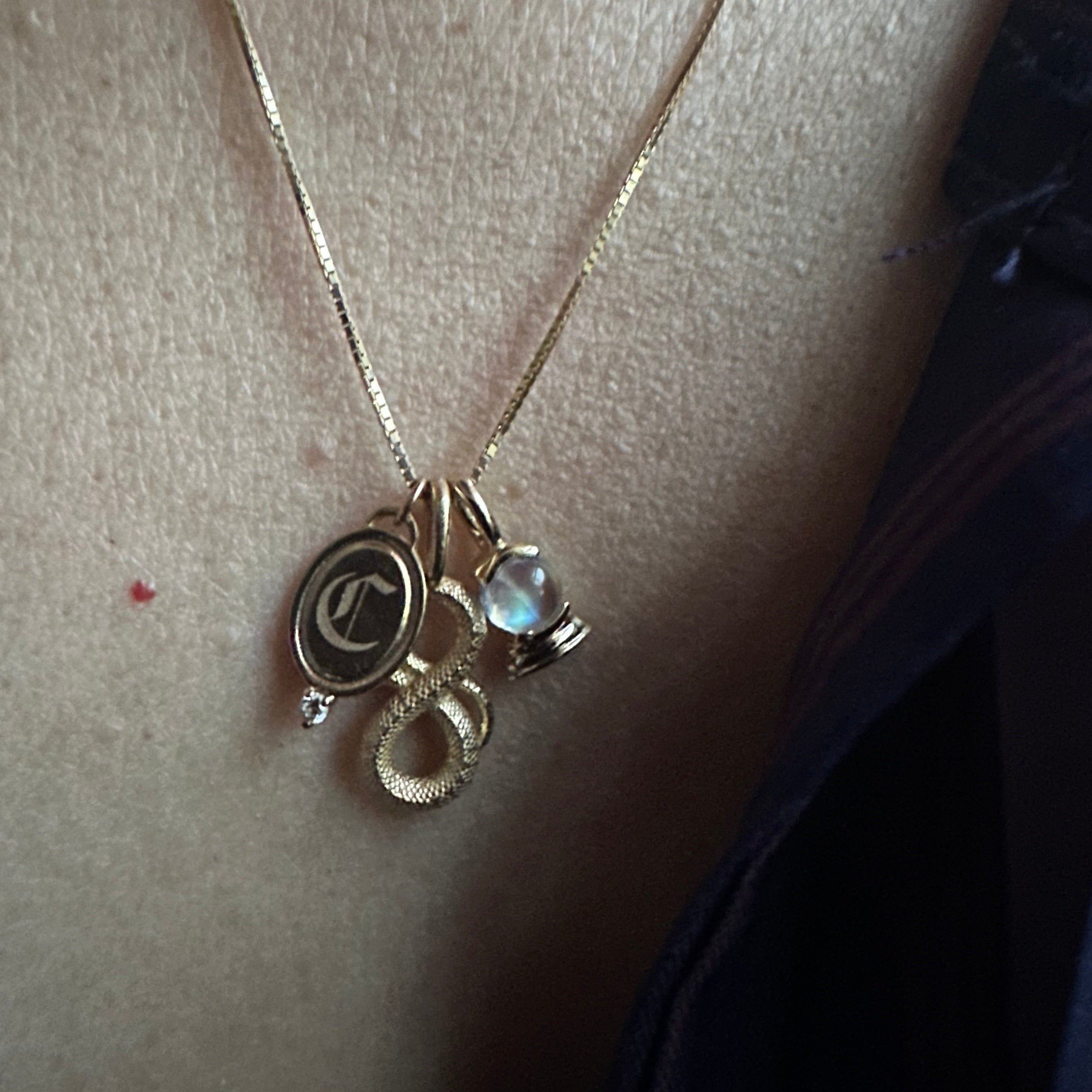 Small Crystal Ball Pendant Charm