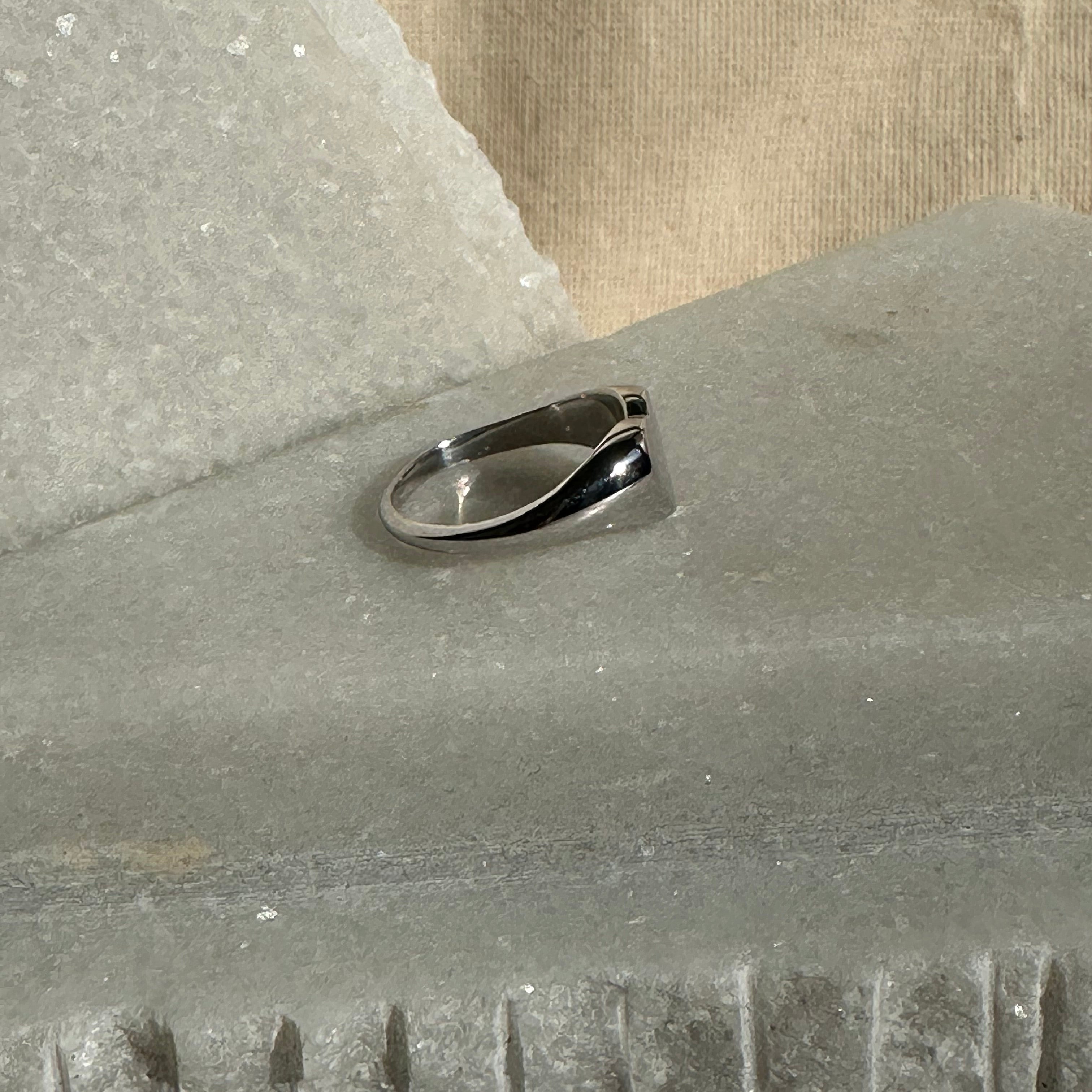 Heartbeat Signet Silver Ring (SPECIAL)