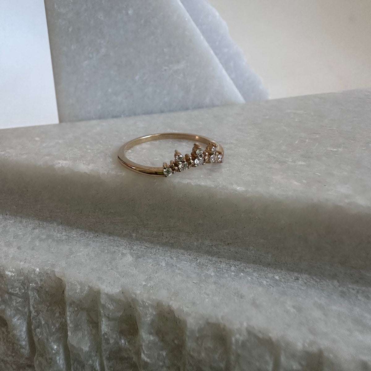 Burst Nesting Diamond Ring
