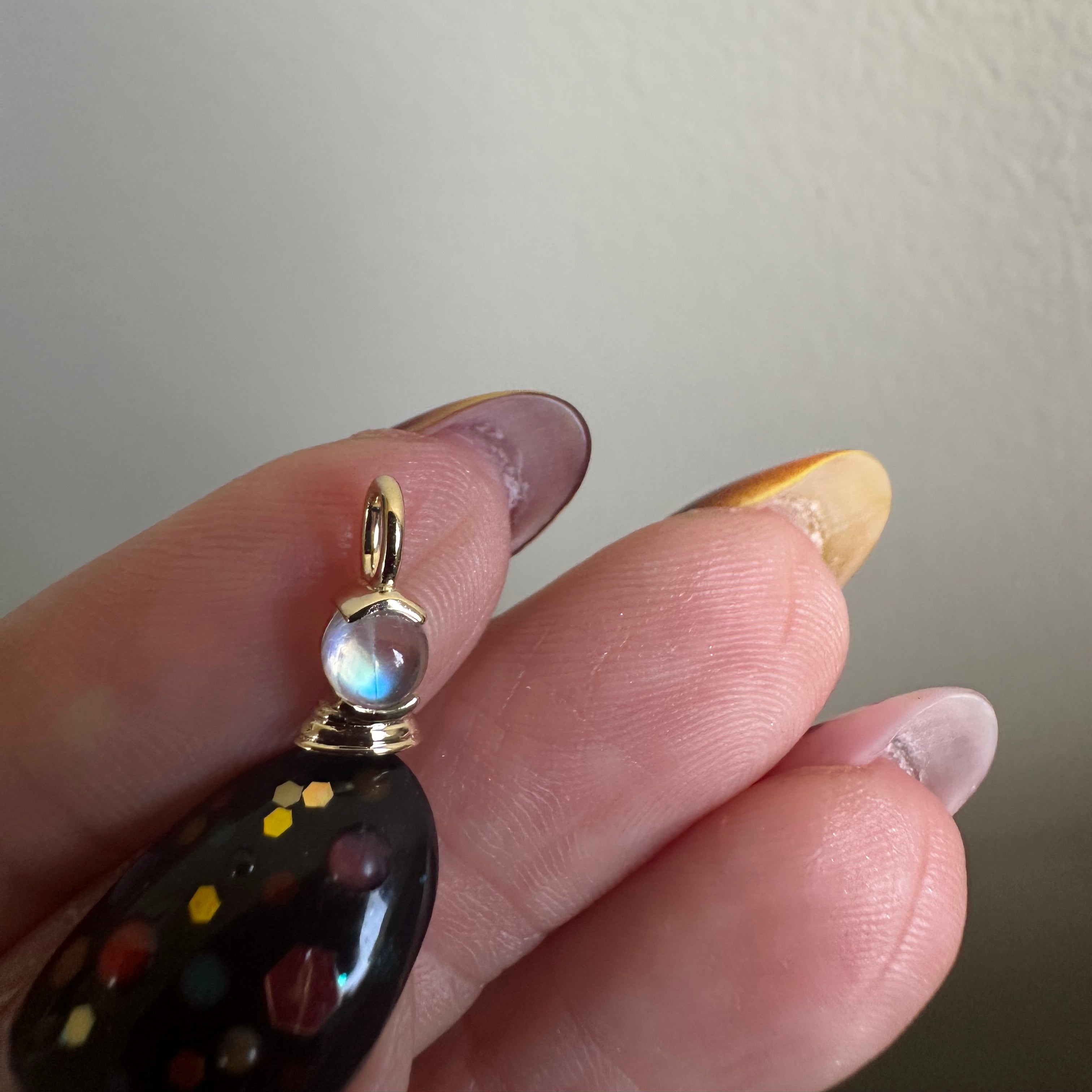 Small Crystal Ball Pendant Charm