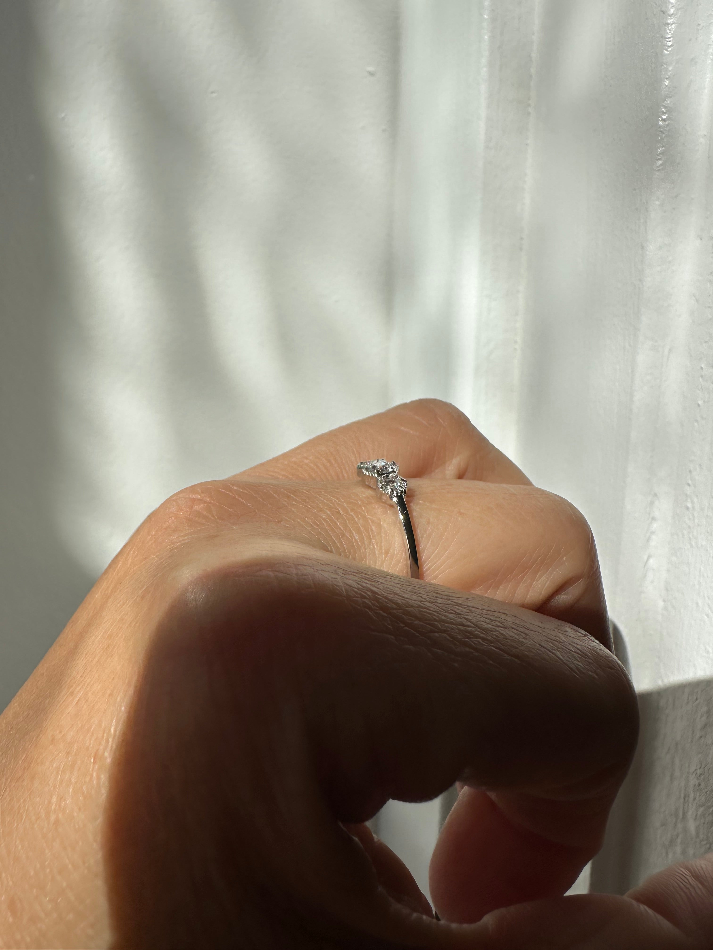 Triple Frame Diamond Ring