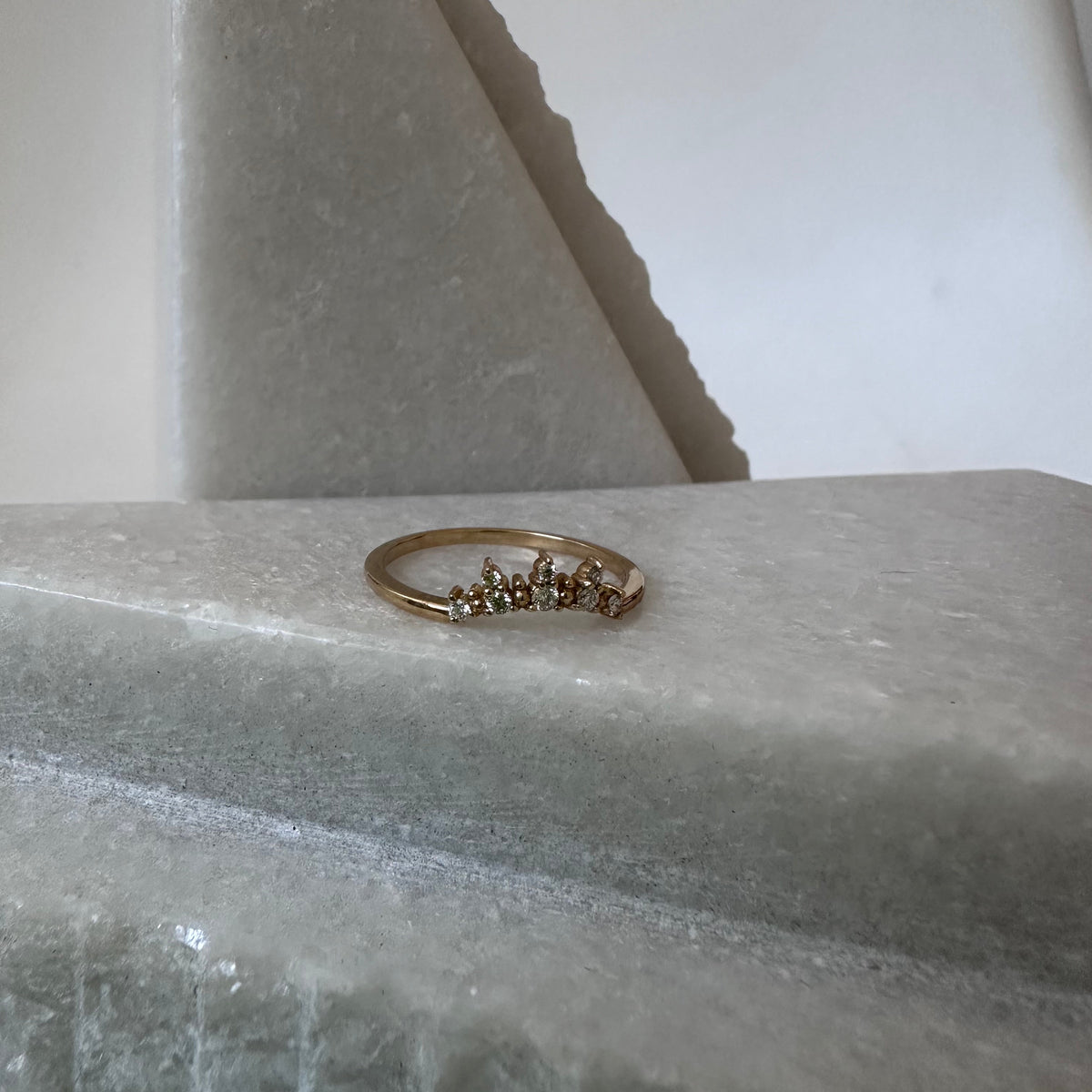 Burst Nesting Diamond Ring