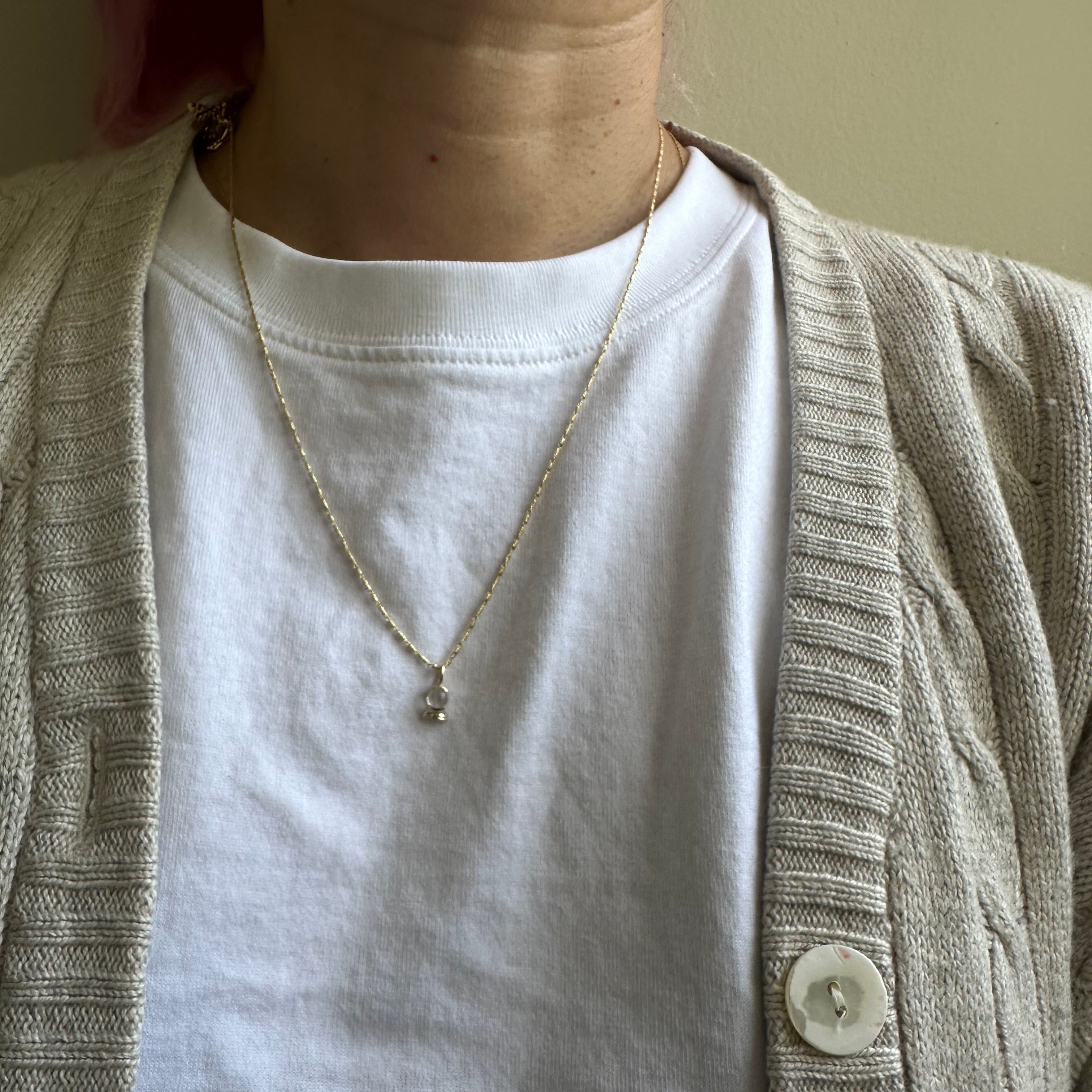 Small Crystal Ball Pendant Charm