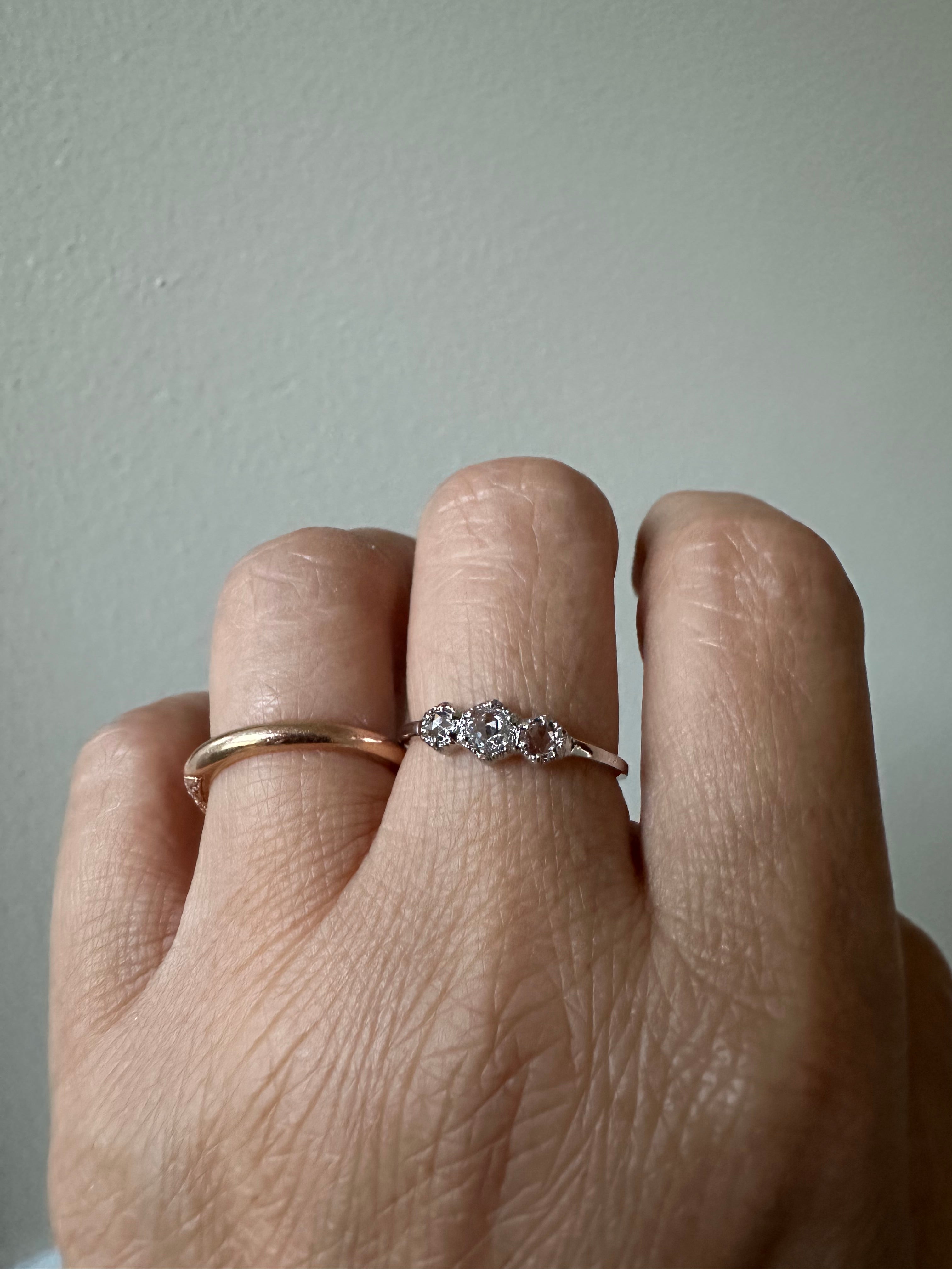 Triple Frame Diamond Ring