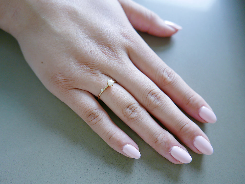Pearl Duet Ring - Medium