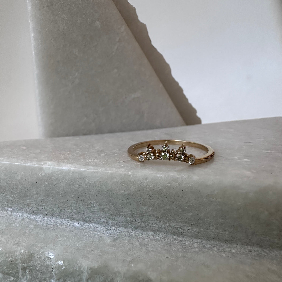 Burst Nesting Diamond Ring