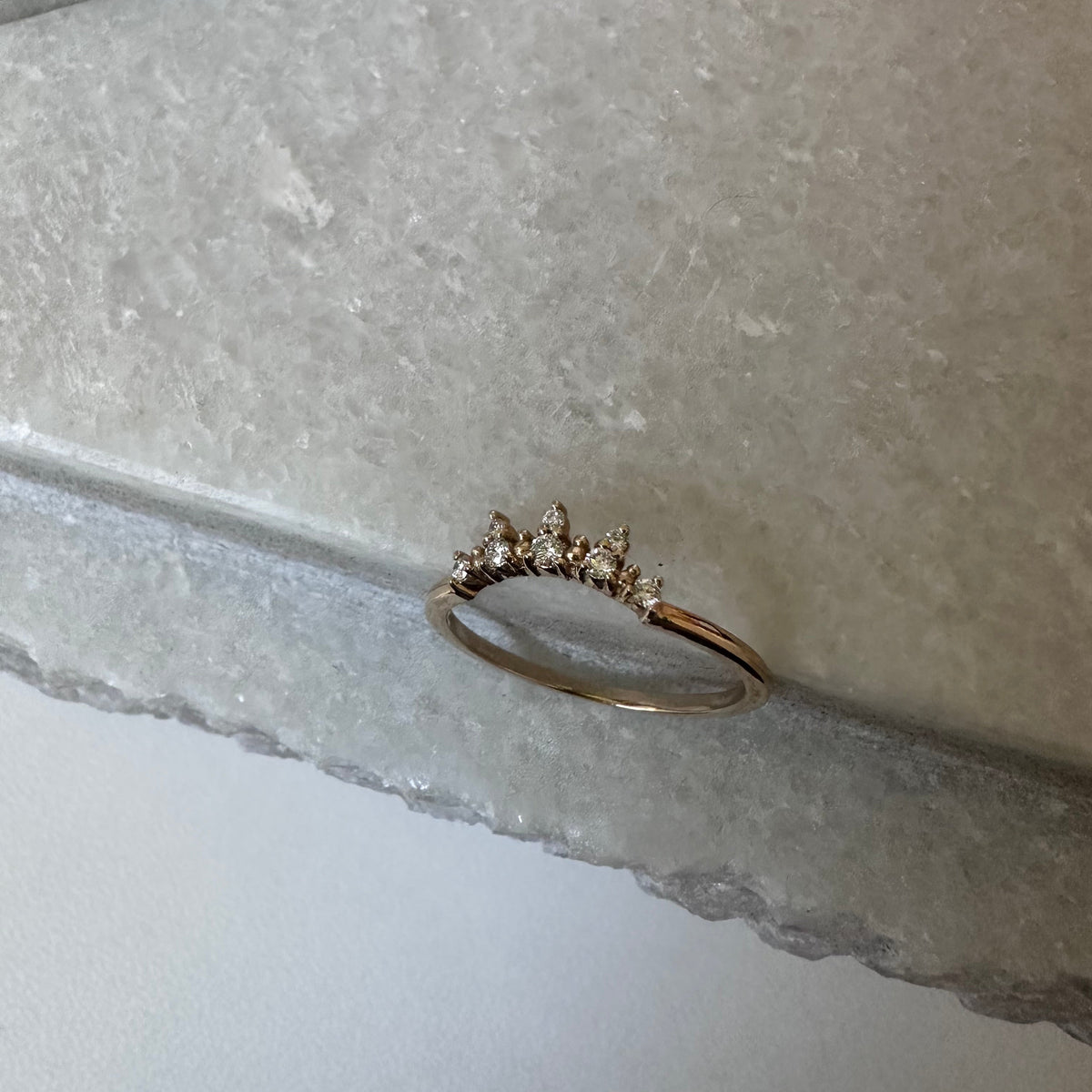 Burst Nesting Diamond Ring