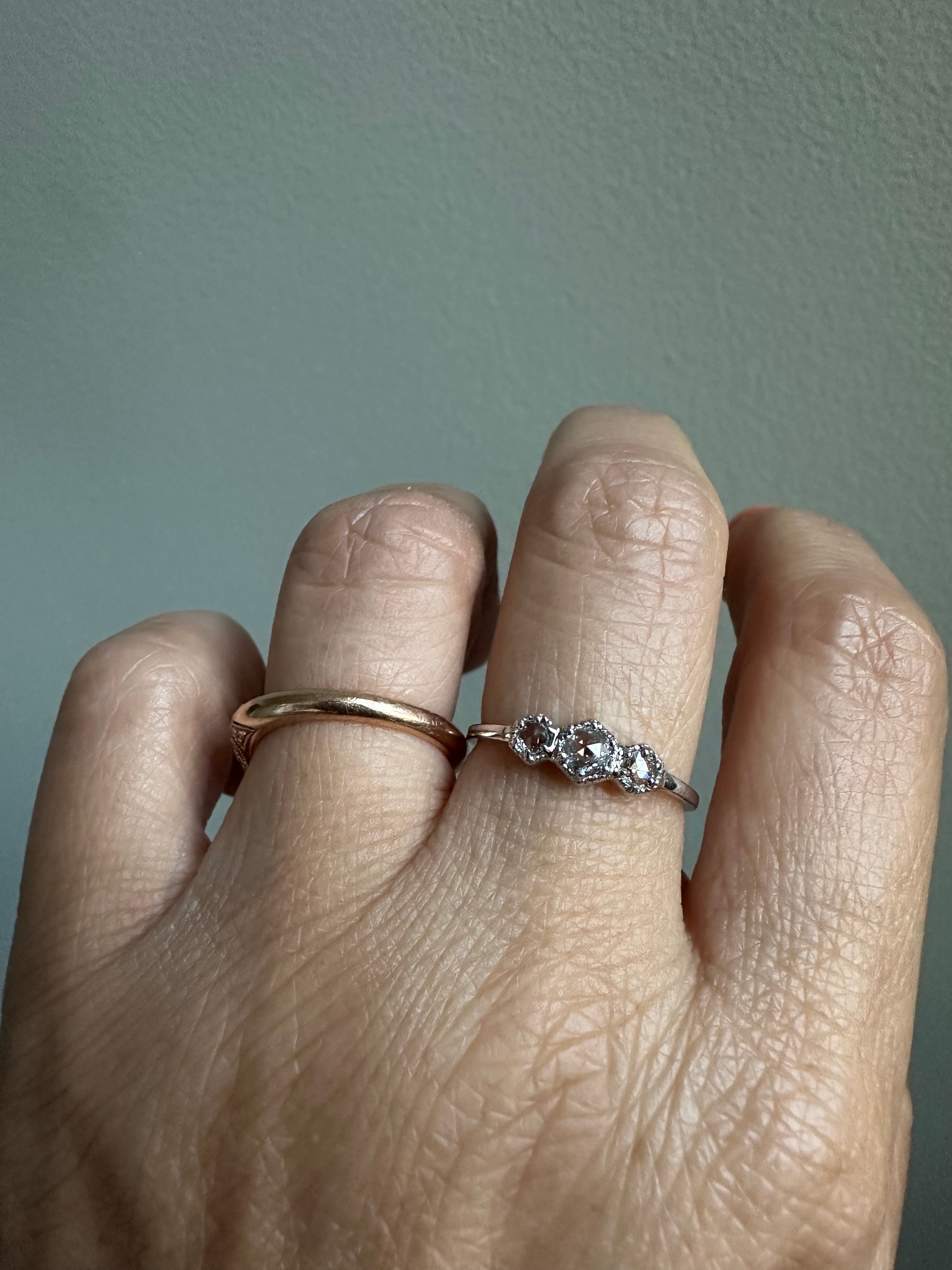 Triple Frame Diamond Ring