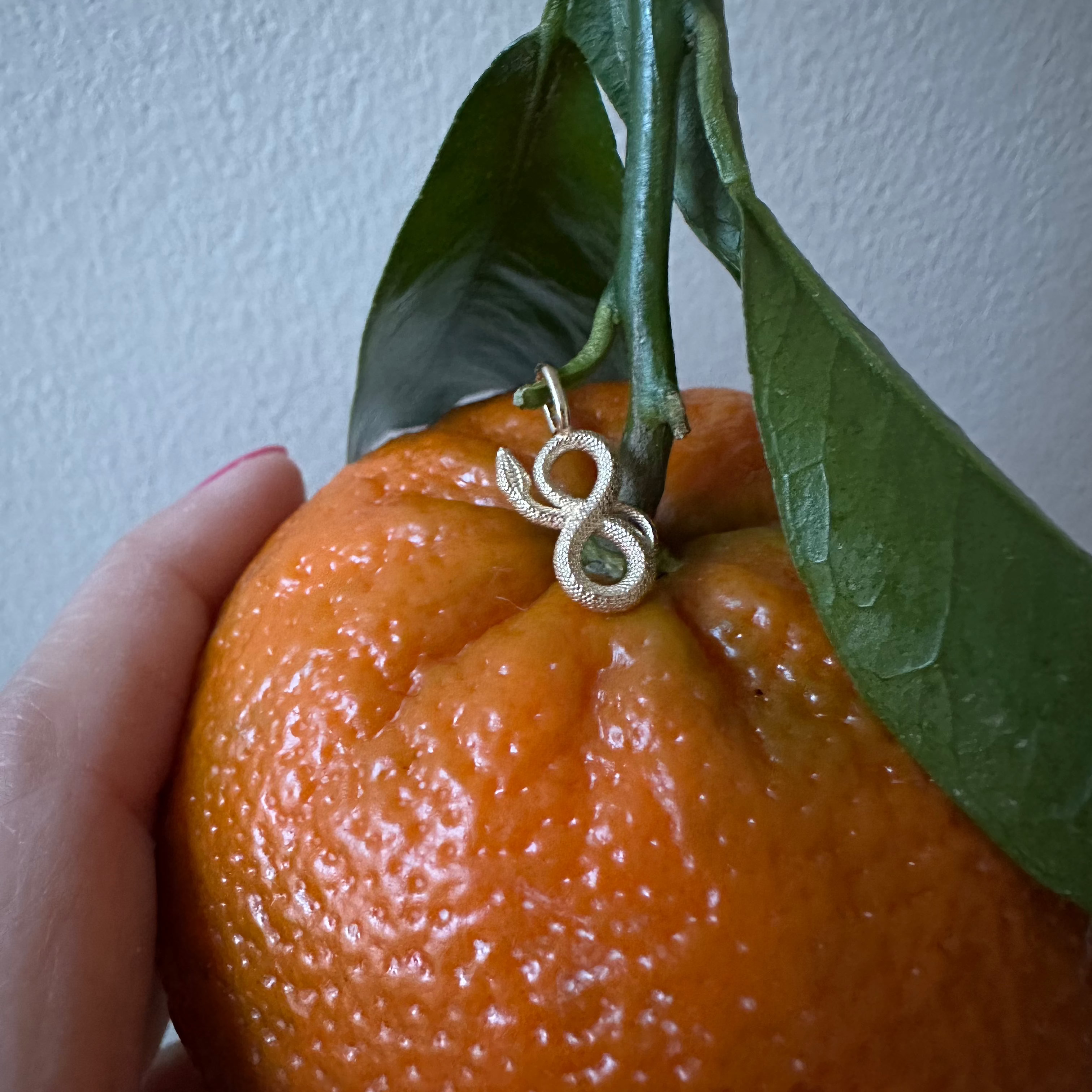 Small Snake figure 8 Pendant Charm