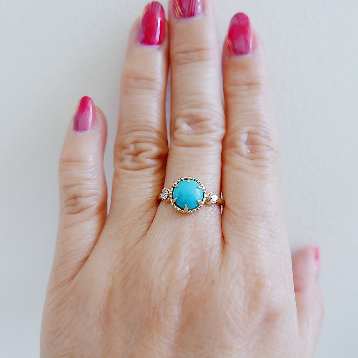 Turquoise and Diamond Celeste ring