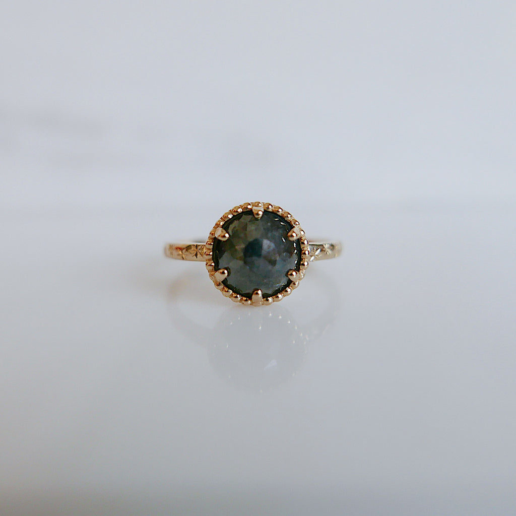 Starry Night Rustic Black One of A Kind Diamond Ring