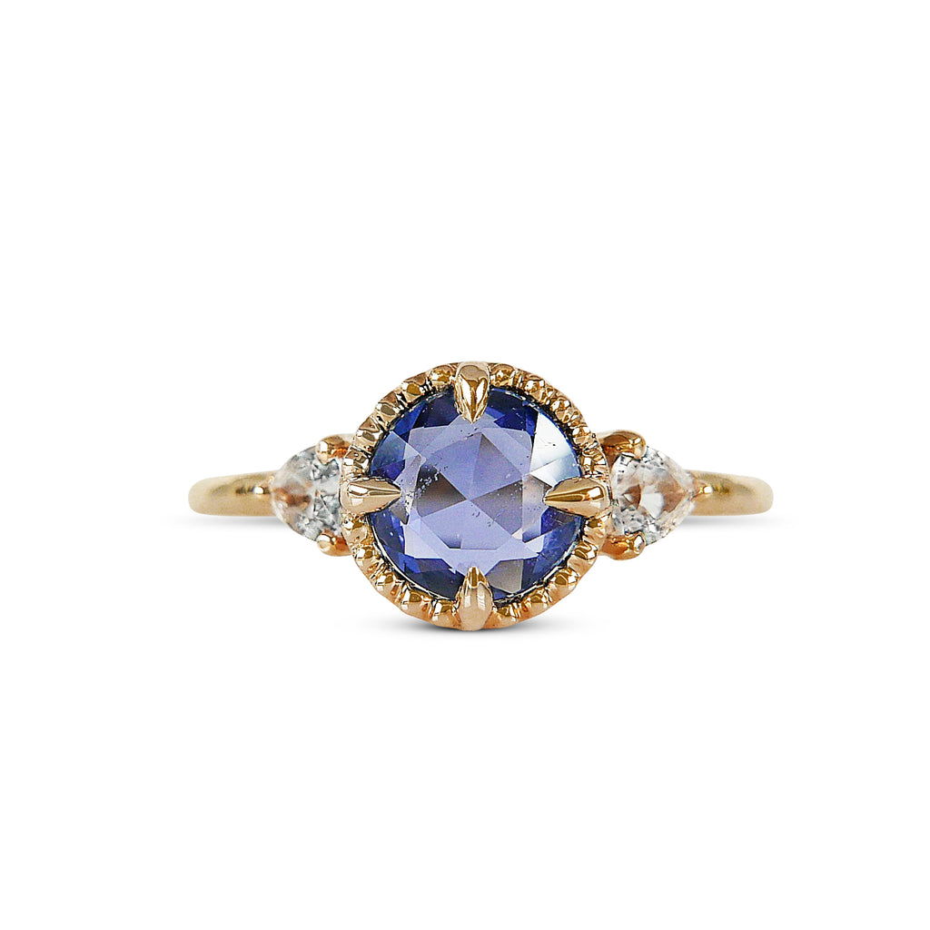 Bardot Blue Rosecut Sapphire Ring