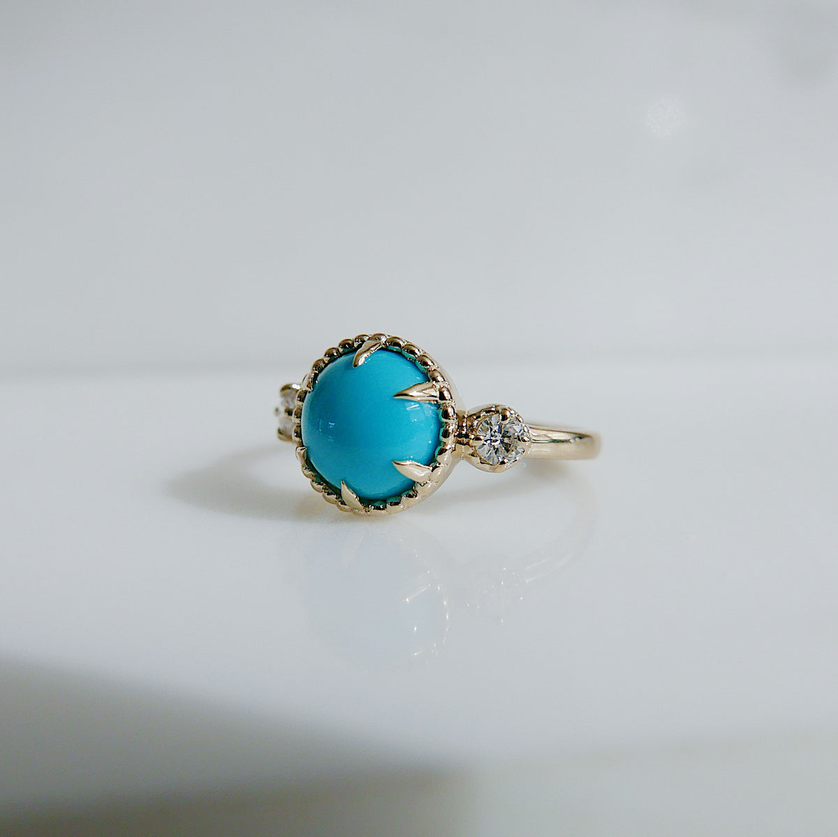 Turquoise and Diamond Celeste ring