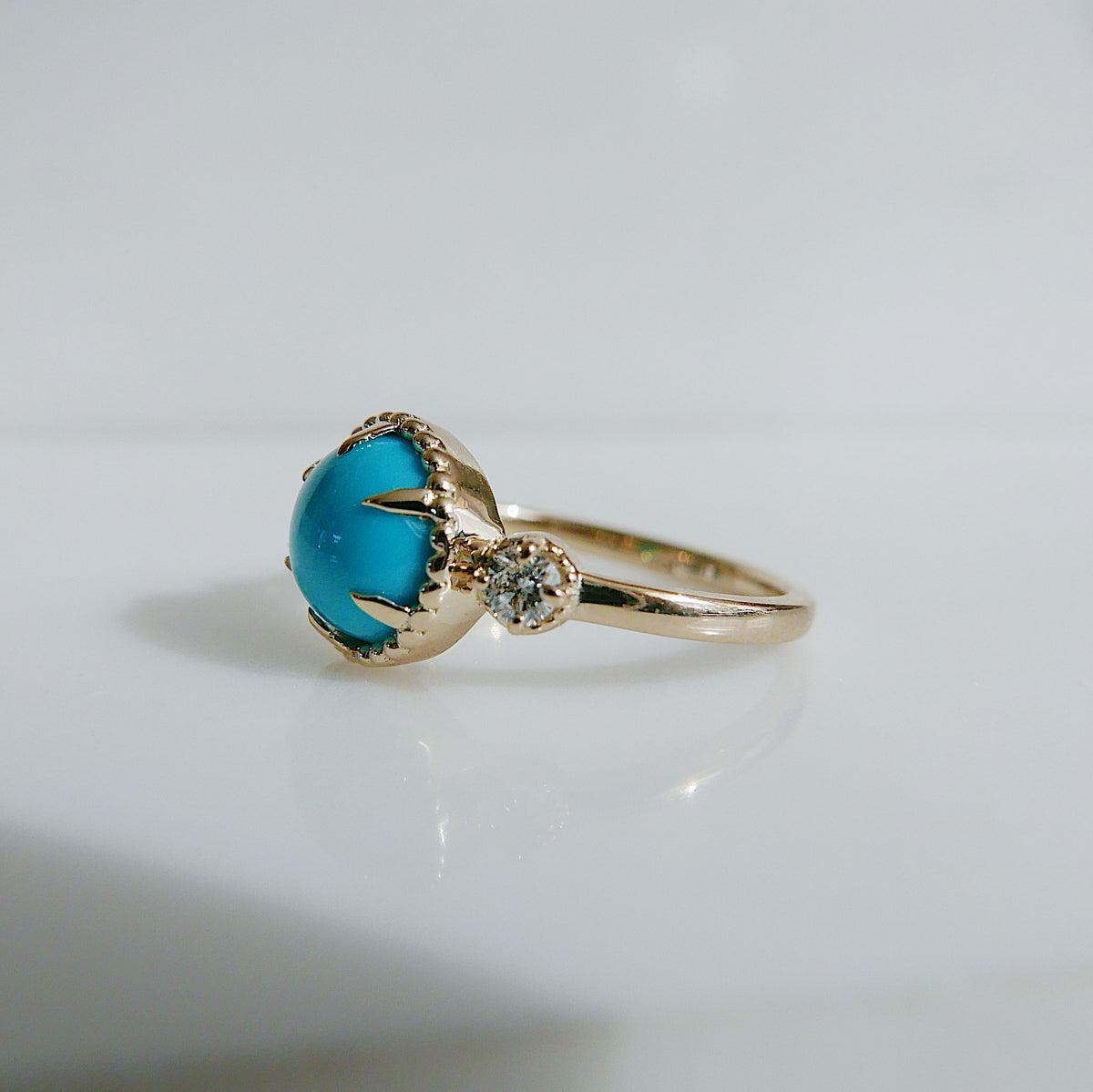 Turquoise and Diamond Celeste ring