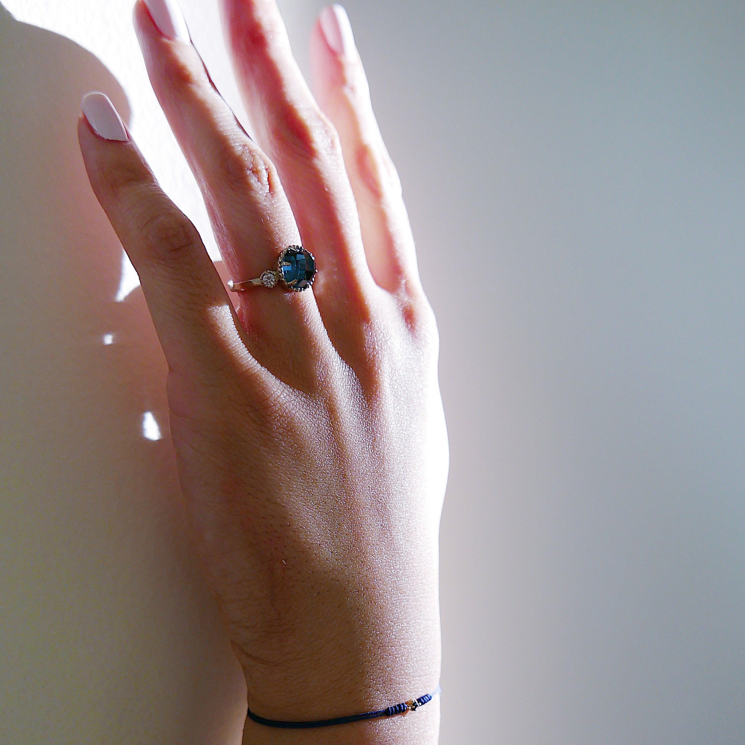 Blue Topaz Celeste Ring