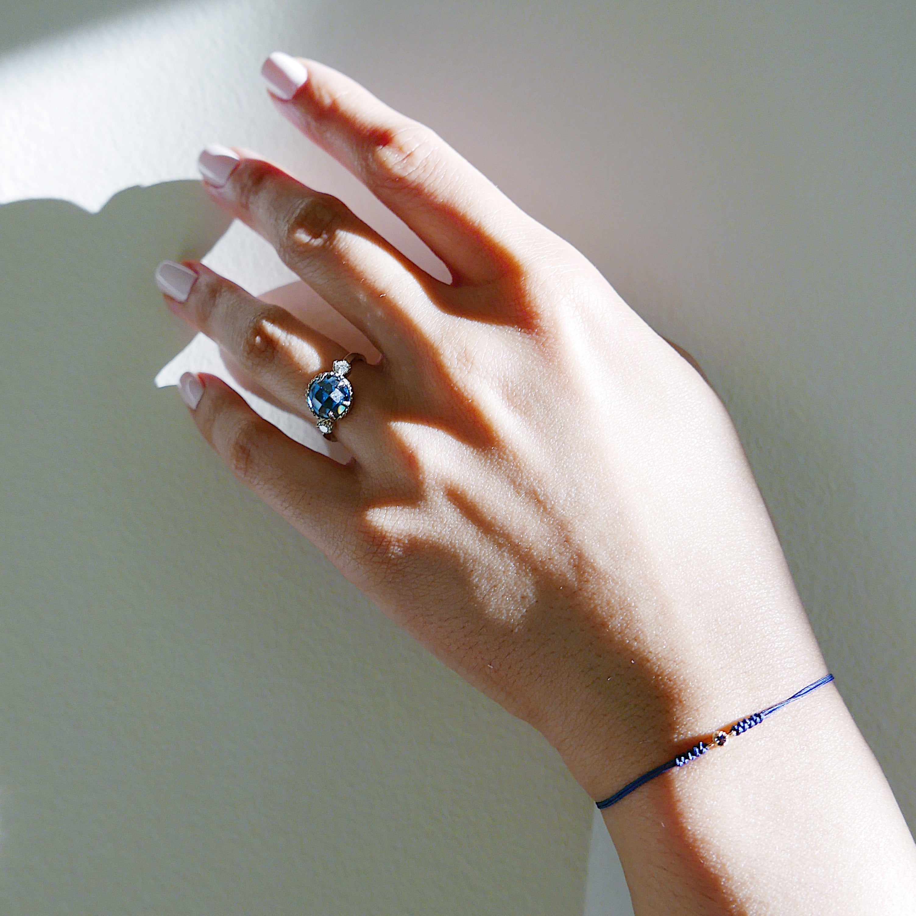 Blue Topaz Celeste Ring