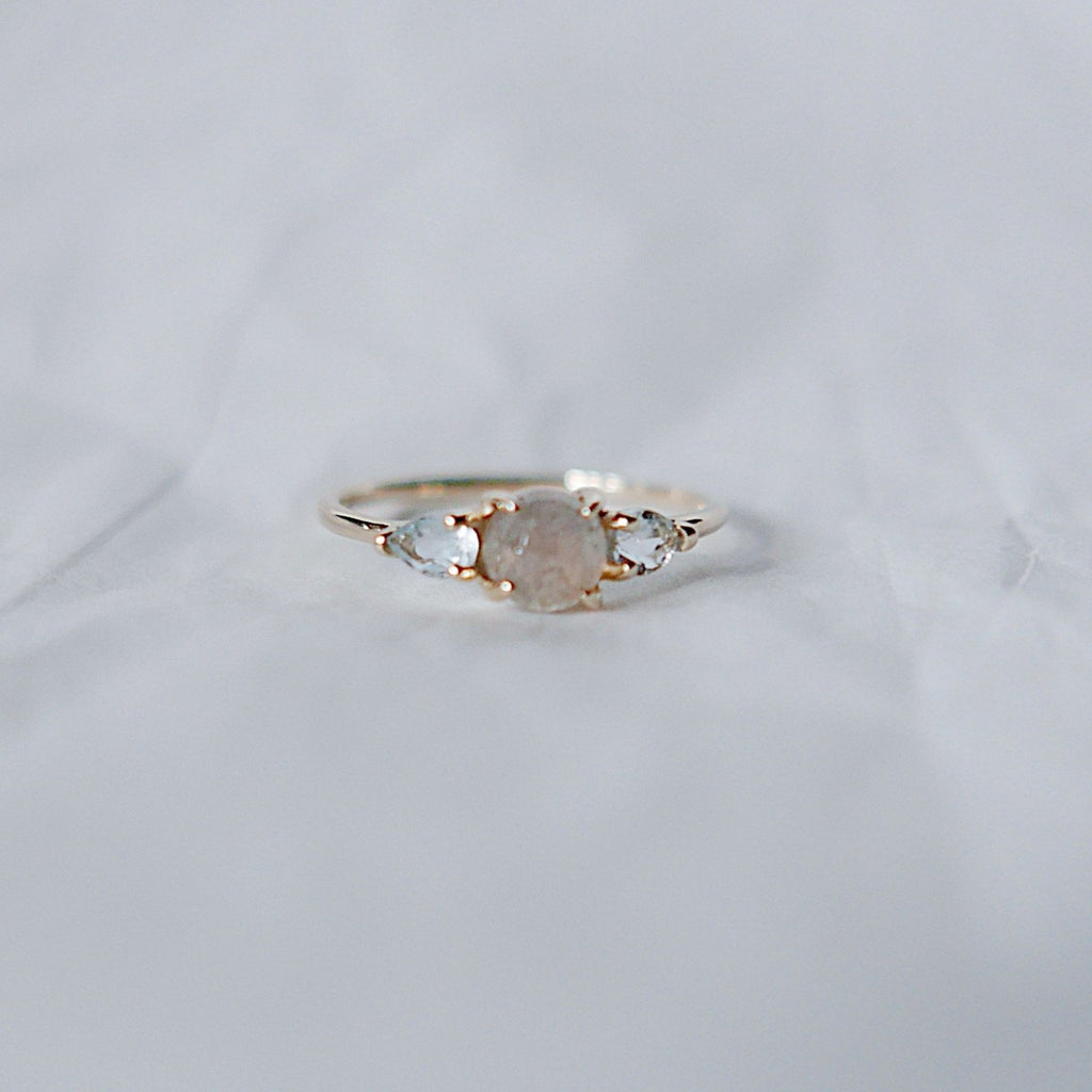 Penelope Rose Cut Labradorite Ring
