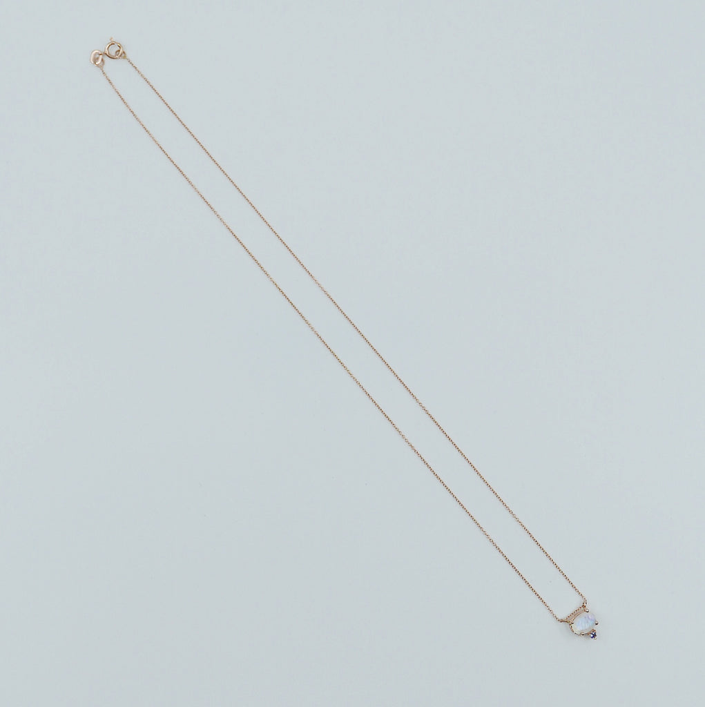 Nyla Moonstone Tanzanite Necklace
