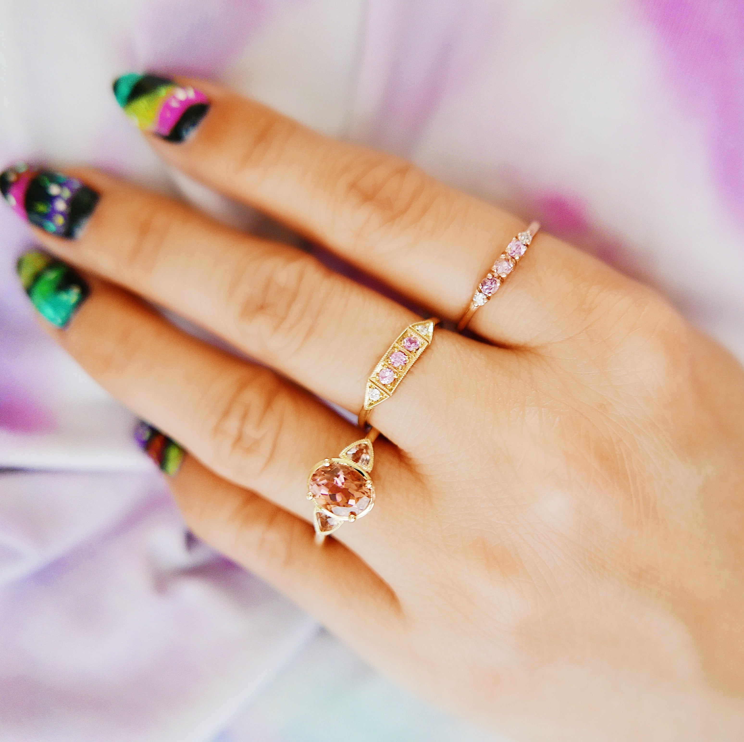 Riley Pink Sapphire Ring