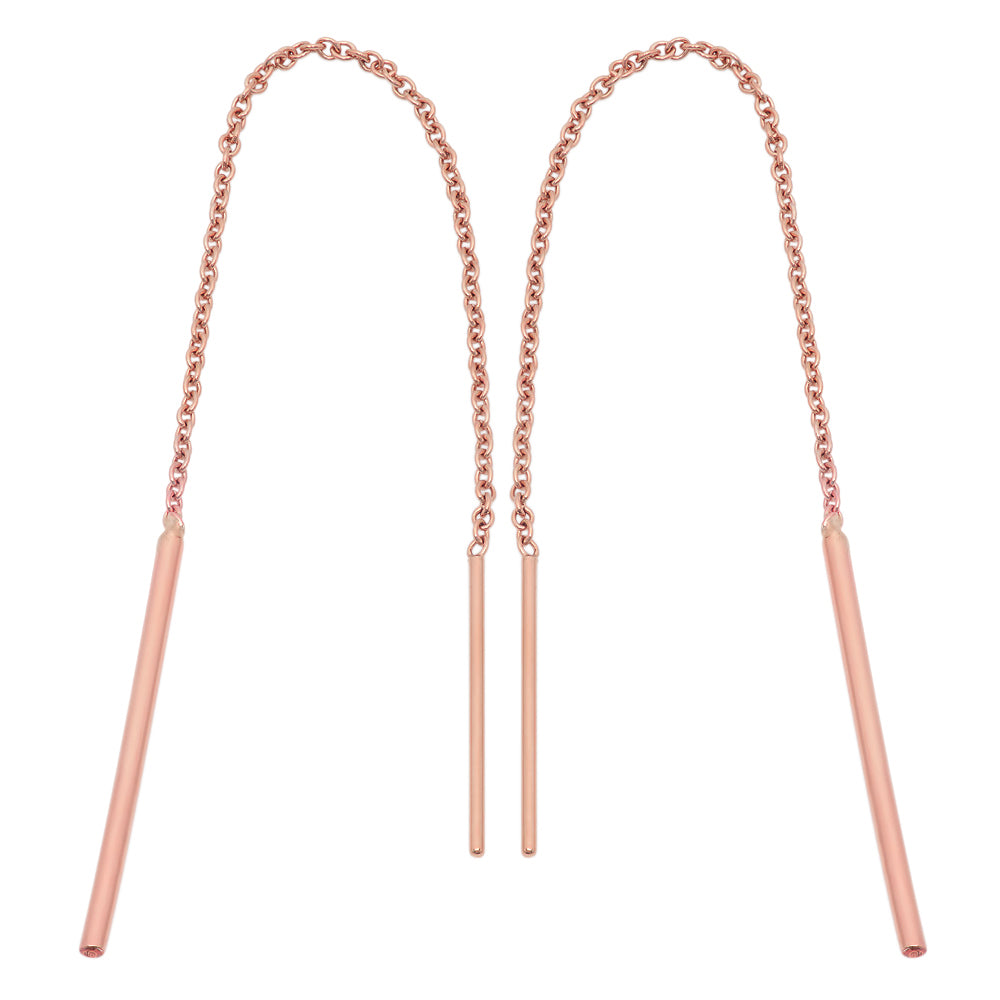Balance beam earrings, bar earrings, bar ear threads, bar chain earrings, stick earrings, stick ear threads, chain earrings, thread earrings