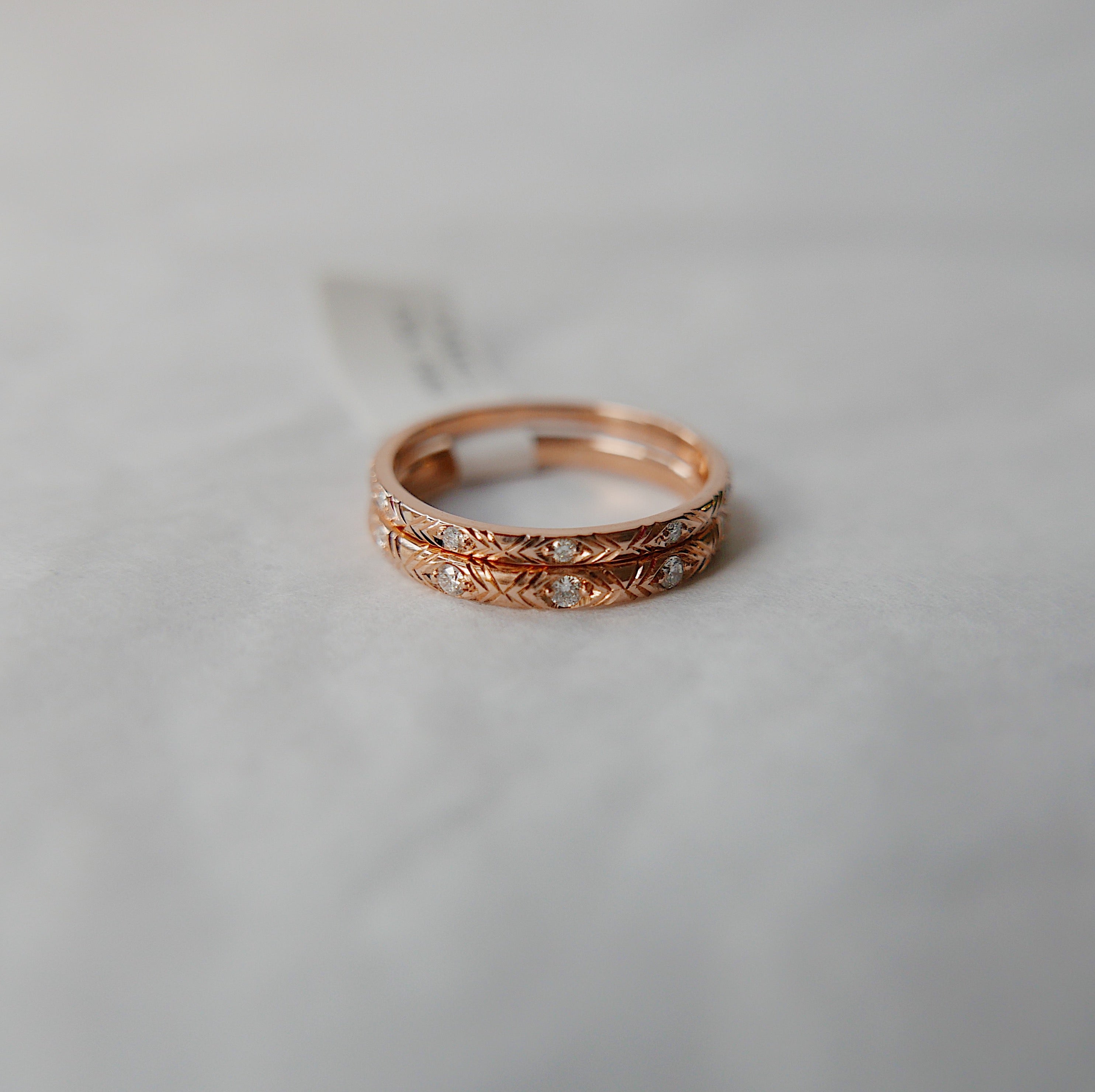 Camille Diamond Ring, Camille Black Diamond Ring, stacking band, wedding band, infinity band, gold band, diamond ring, black diamond ring
