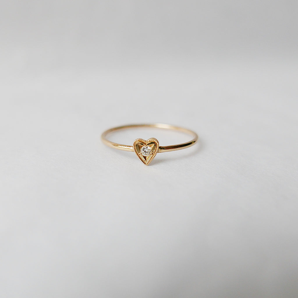 Diamond Heart Ring
