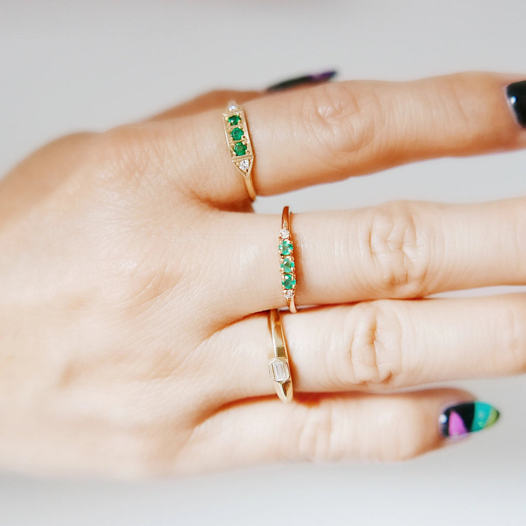 Ms. Goodbar Emerald Ring