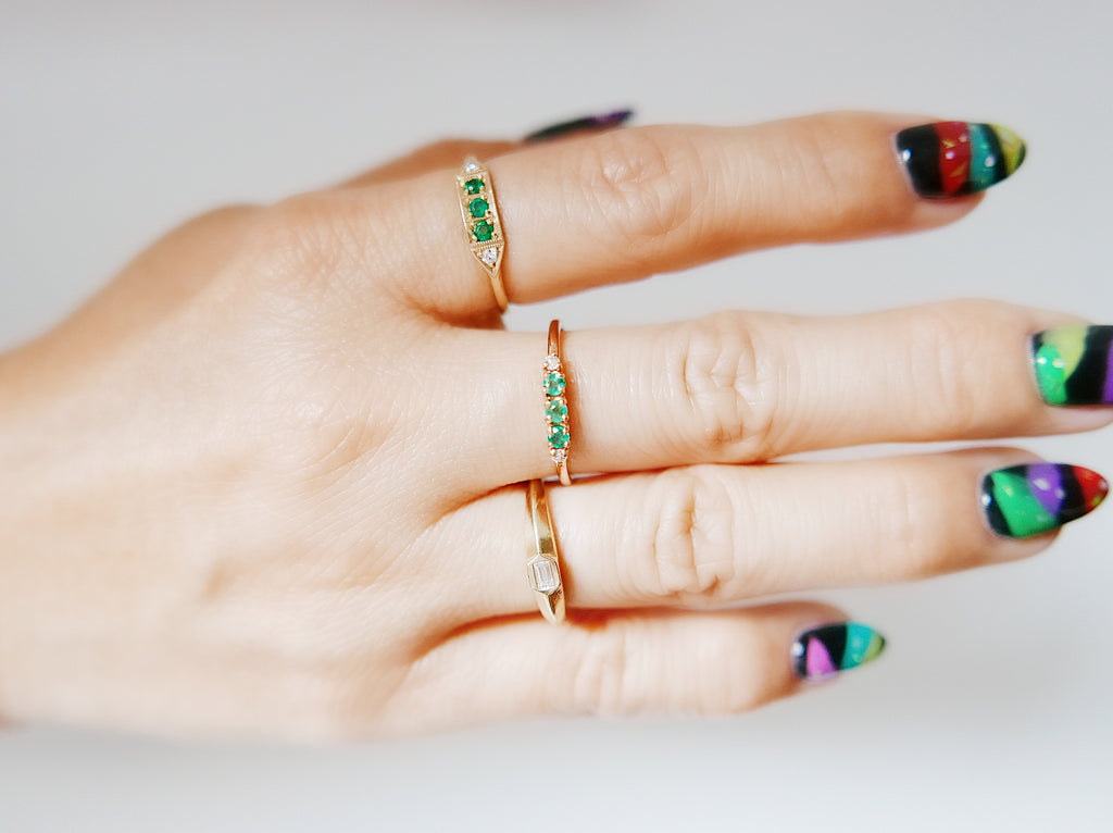 Riley Emerald Ring