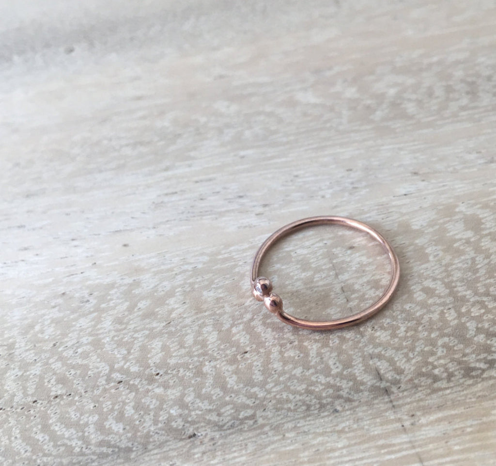 Three Dot Diamond Ring, Chevron diamond ring, chevron stacking ring, stacking ring, nesting band, chevron ring with stones