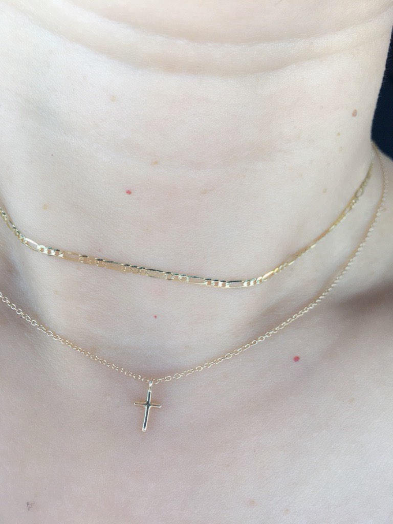 Figaro chain Choker, Cable chain choker, 14k gold chain choker, thin dainty choker, Refined and modern choker, Sleek gold chain choker