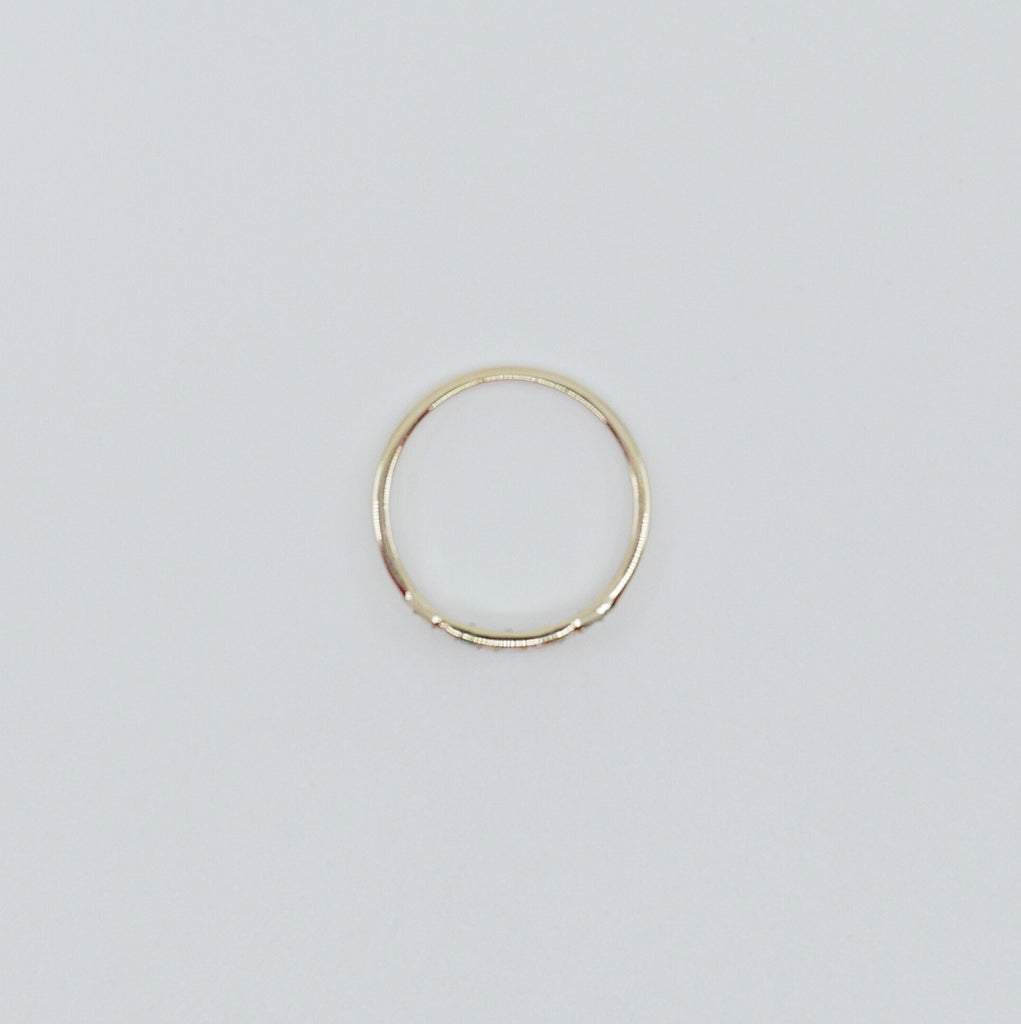 Ms. Goodbar PEACE acrostic ring, 14k stacking ring, Peridot, Emerald, Aquamarine, Citrine, and Emerald ring, Five stone ring, acrostic ring