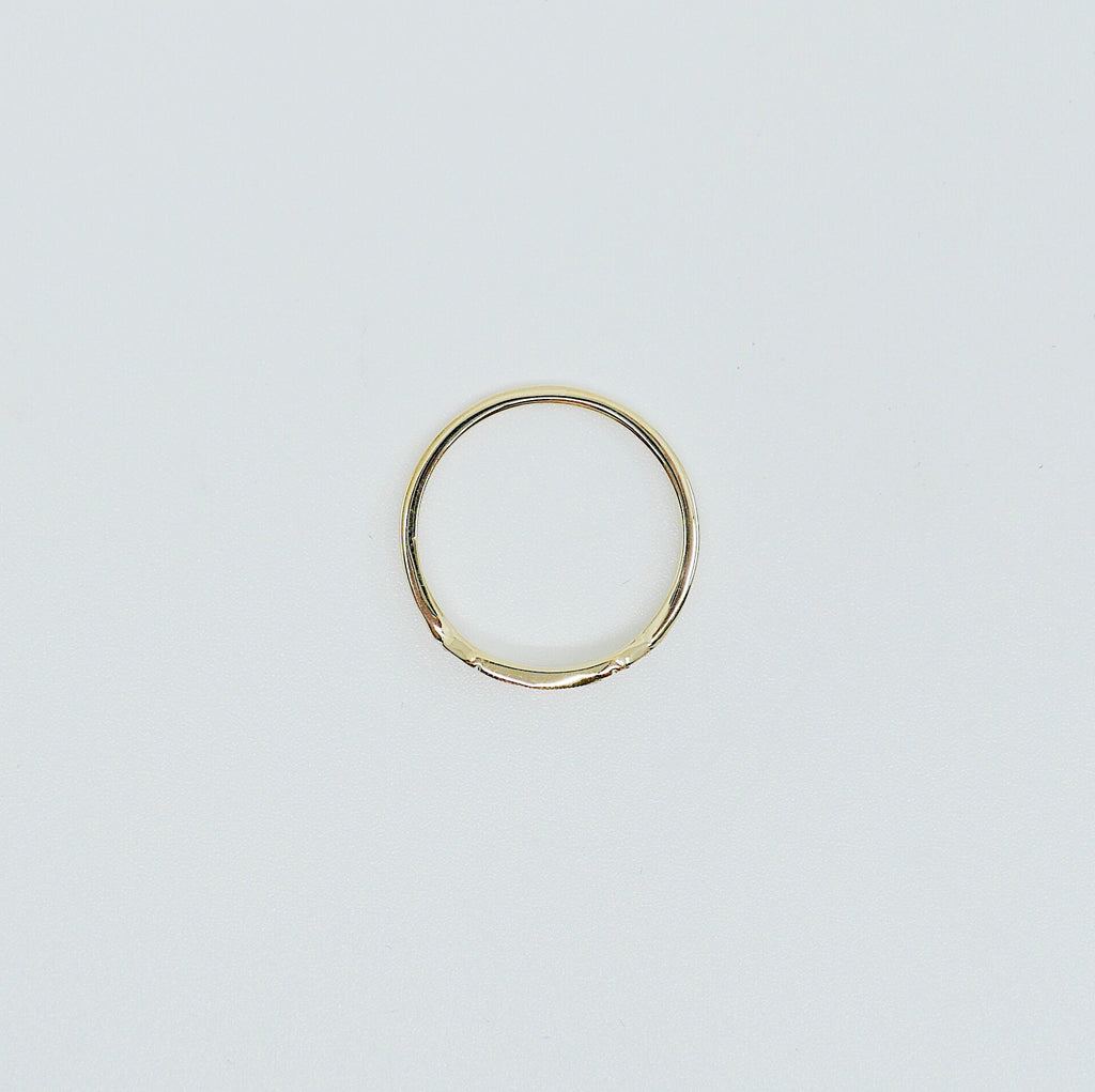 Ms. Goodbar Diamond ring, 14k Stacking ring, Diamond ring, Five stone ring, Diamond Bar ring, Dainty band, Vintage Inspired ring