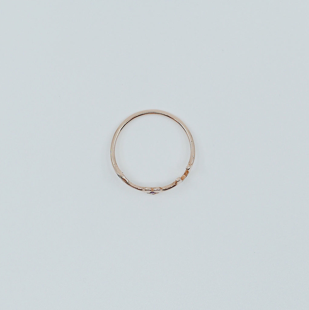 Eye Love U ring, 14k eye love u ring, gold I love you ring, love band, fun love ring, witty eye love u band