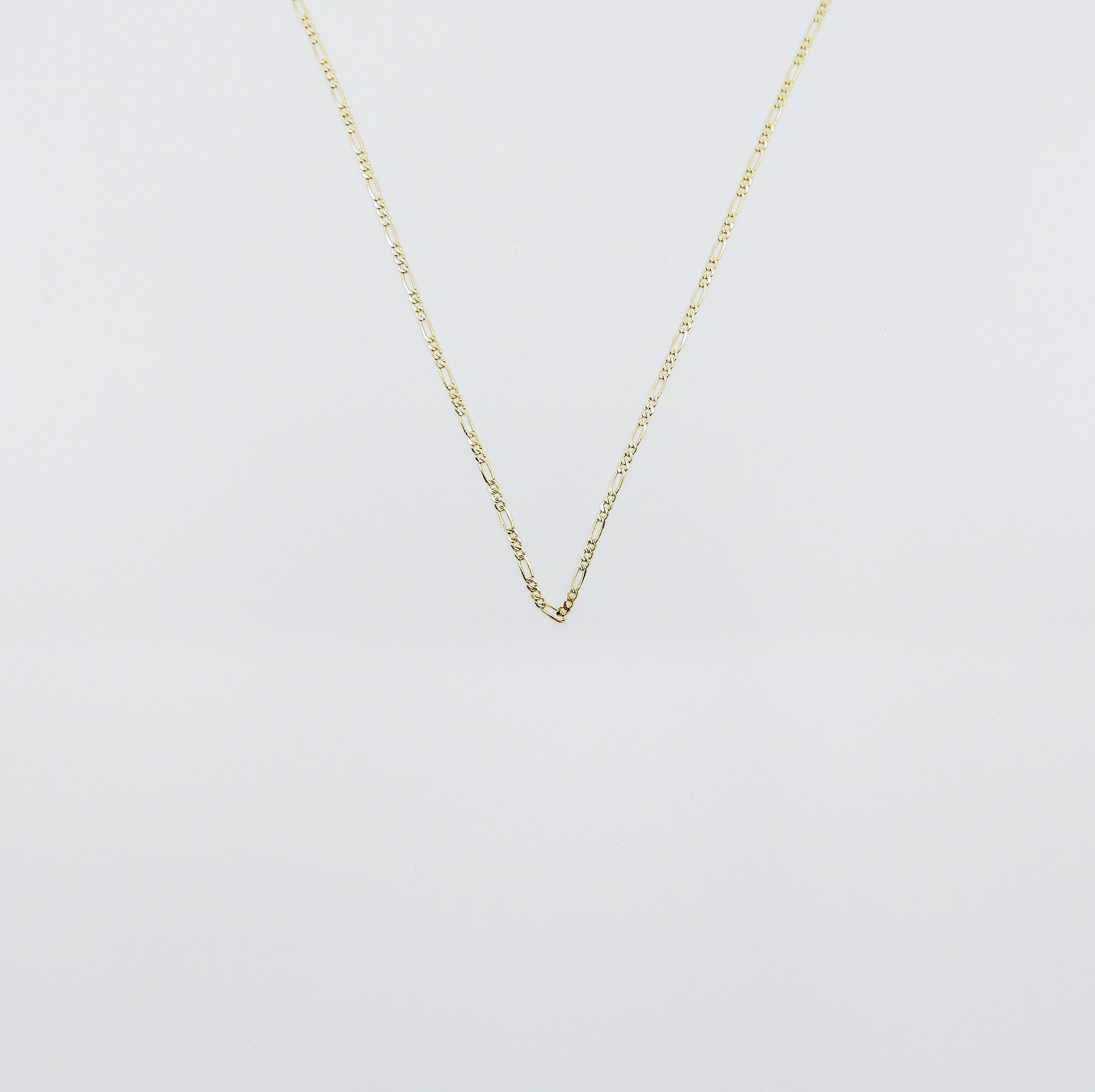 Figaro chain Choker, Cable chain choker, 14k gold chain choker, thin dainty choker, Refined and modern choker, Sleek gold chain choker