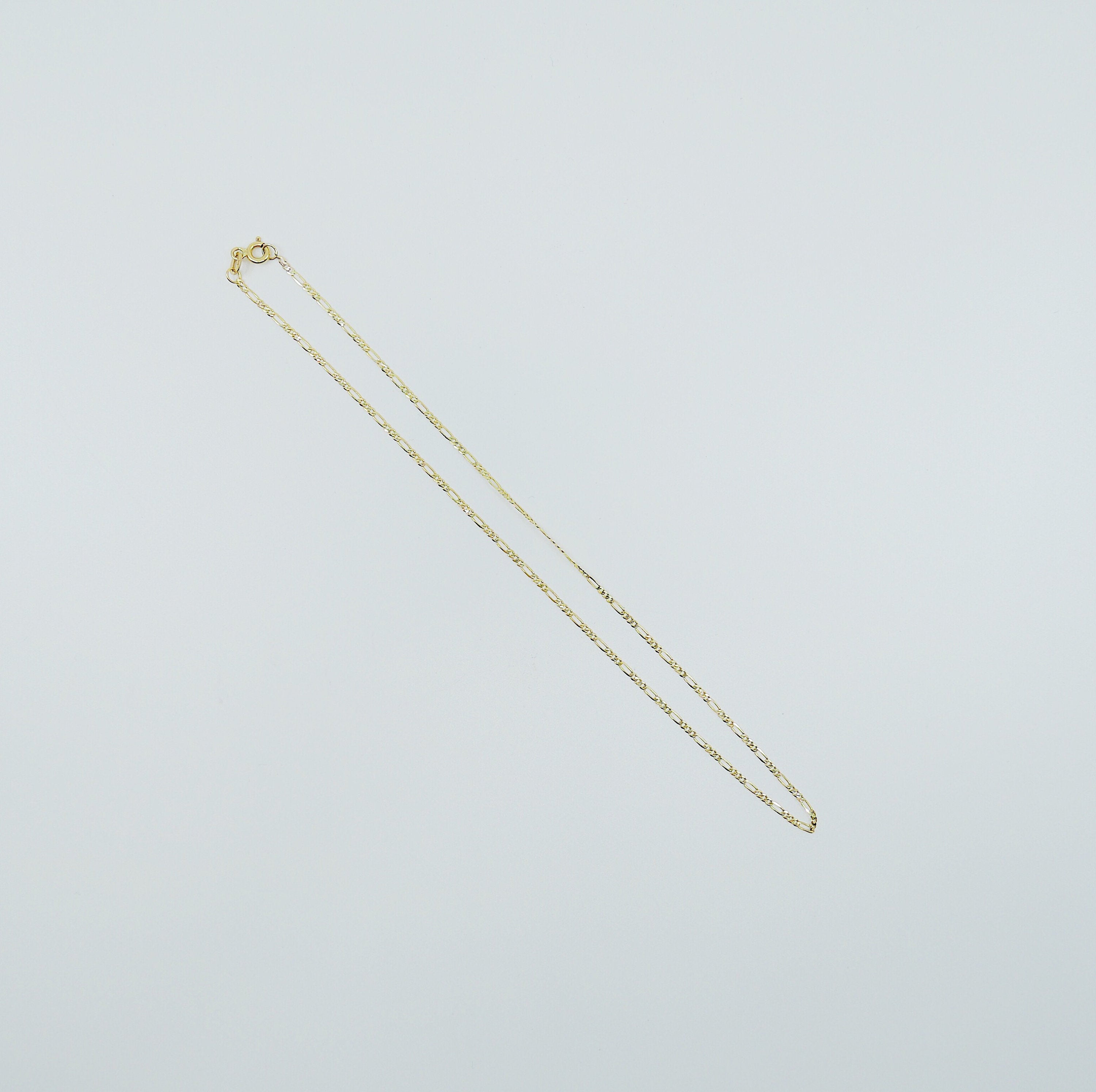 Figaro chain Choker, Cable chain choker, 14k gold chain choker, thin dainty choker, Refined and modern choker, Sleek gold chain choker