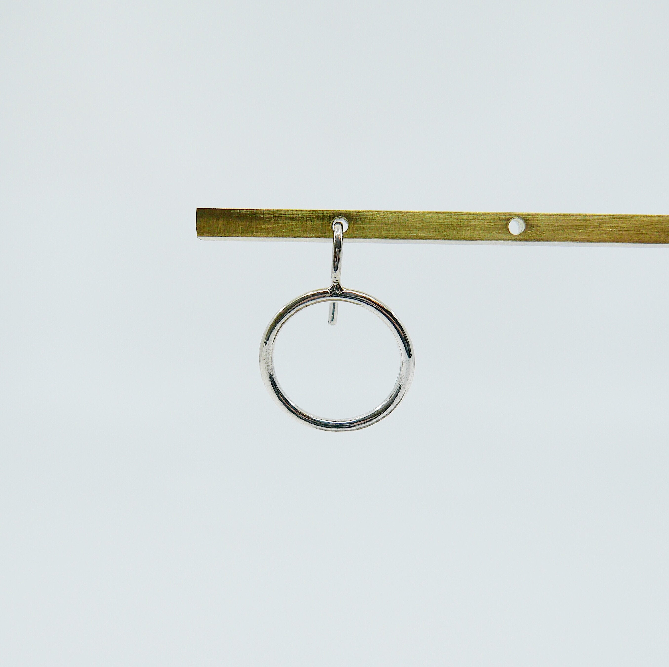 Open Hoop Earring, Open Hoop Sterling Silver Earring, Silver Hoop, Fish Hook Open Hoop Earring