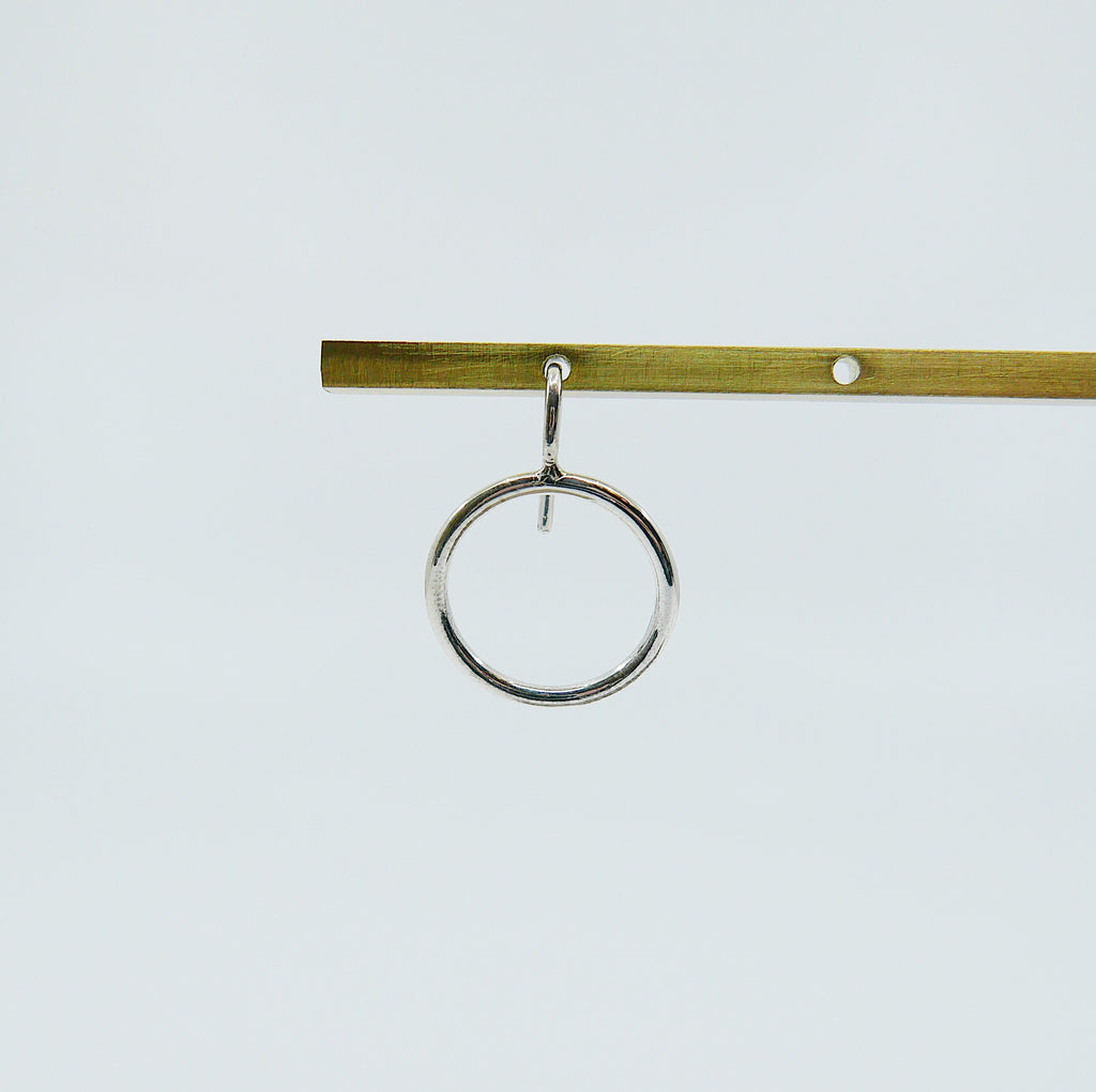 Open Hoop Earring, Open Hoop Sterling Silver Earring, Silver Hoop, Fish Hook Open Hoop Earring