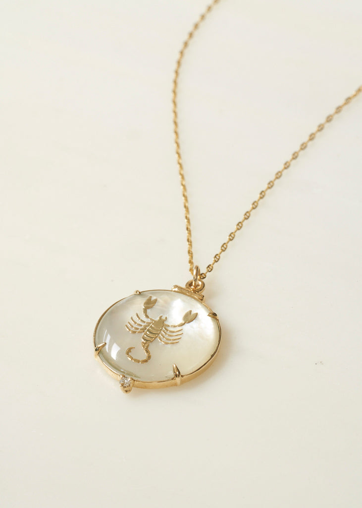 Zodiac Necklace, 14k gold zodiac necklace, birthstone necklace, diamond zodiac necklace, birthstone zodiac necklace, horoscope necklace