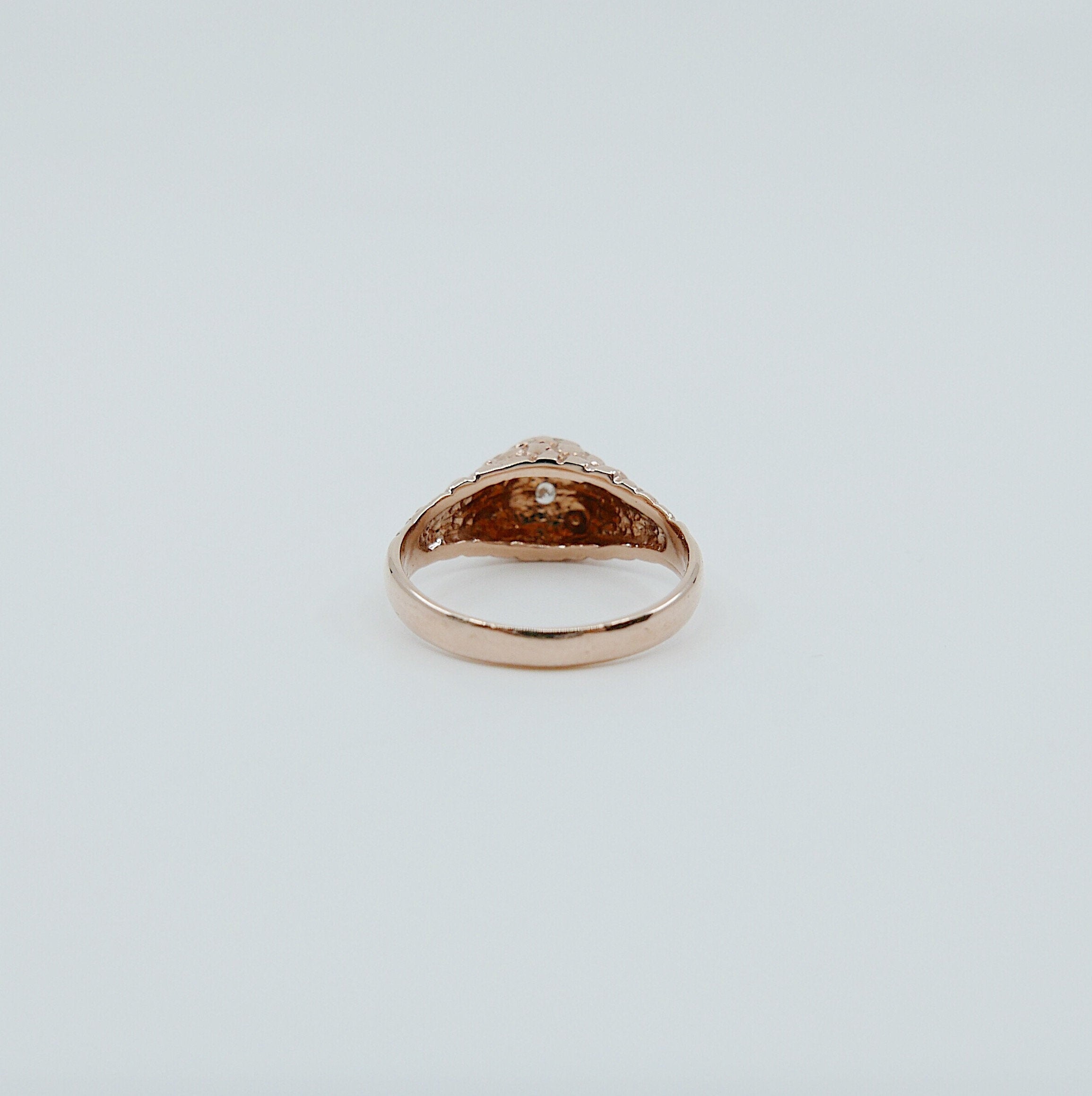 Bella Signet Ring, 14k diamond signet ring, signet ring, pinky ring, gold pinky ring, 14k gold signet ring, diamond pinky ring