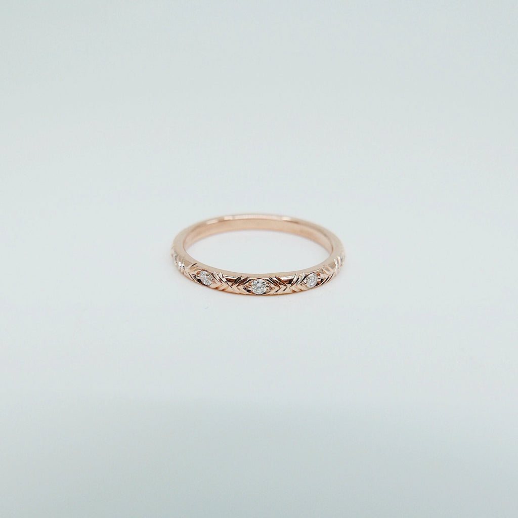 Camille Diamond Ring, Camille Black Diamond Ring, stacking band, wedding band, infinity band, gold band, diamond ring, black diamond ring