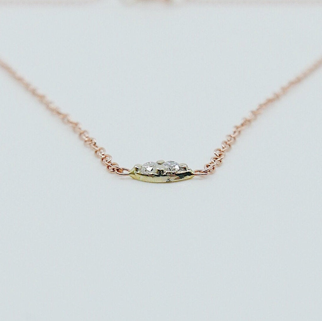 Deja Vu Diamond Bracelet, Diamond Bracelet, Double Diamond Bracelet, 14k Gold Diamond Bracelet, Dainty Diamond Bracelet, Dainty 14k Gold