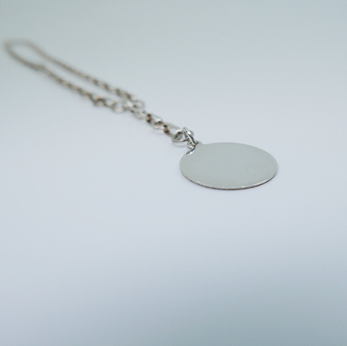 Large Coin Chain Lariat Necklace, Coin necklace, sterling silver, personalized coin necklace, personalized necklace, lariat chain necklace