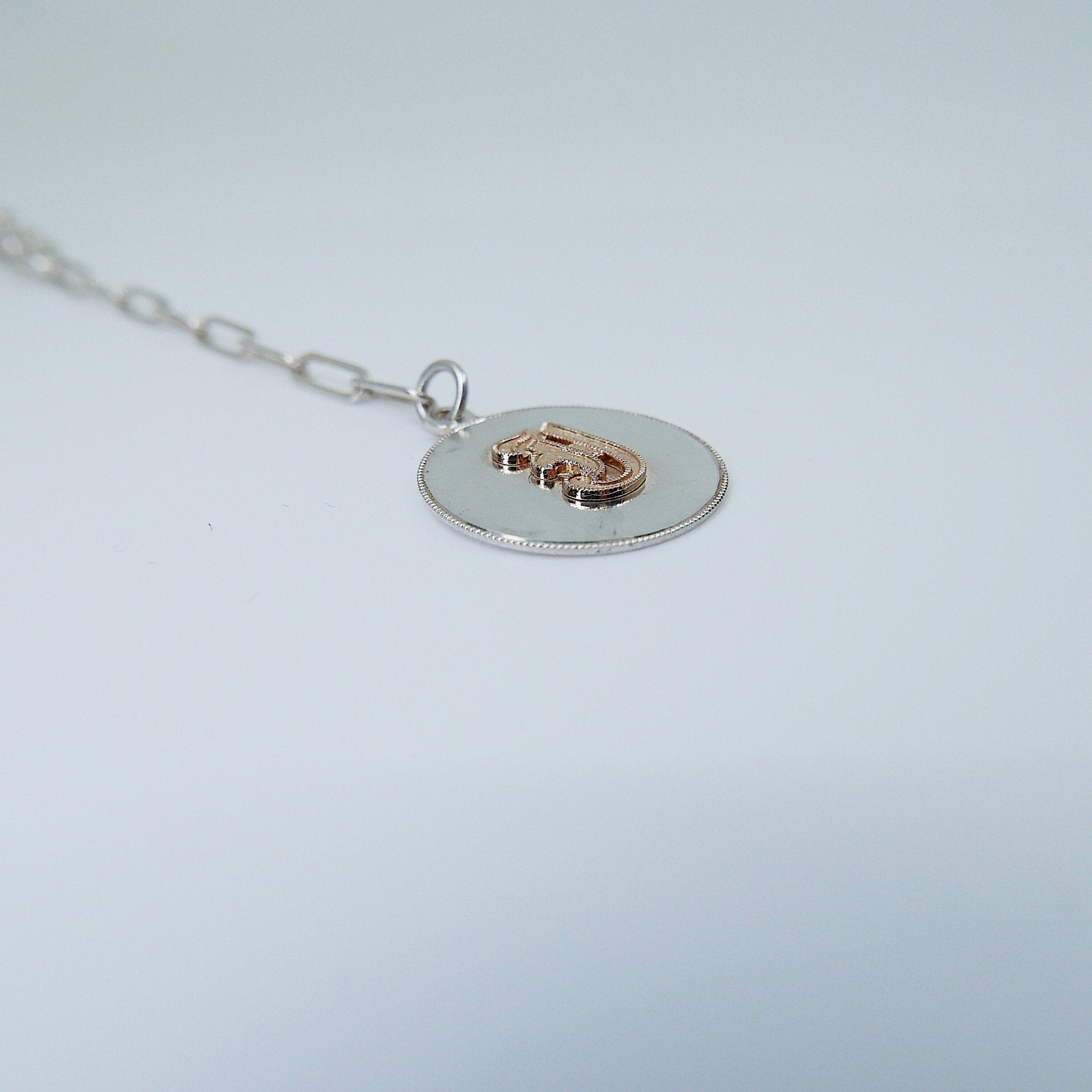 Letter Coin Chain Lariat Necklace, Coin necklace, sterling silver, personalized coin necklace, personalized necklace, lariat chain necklace