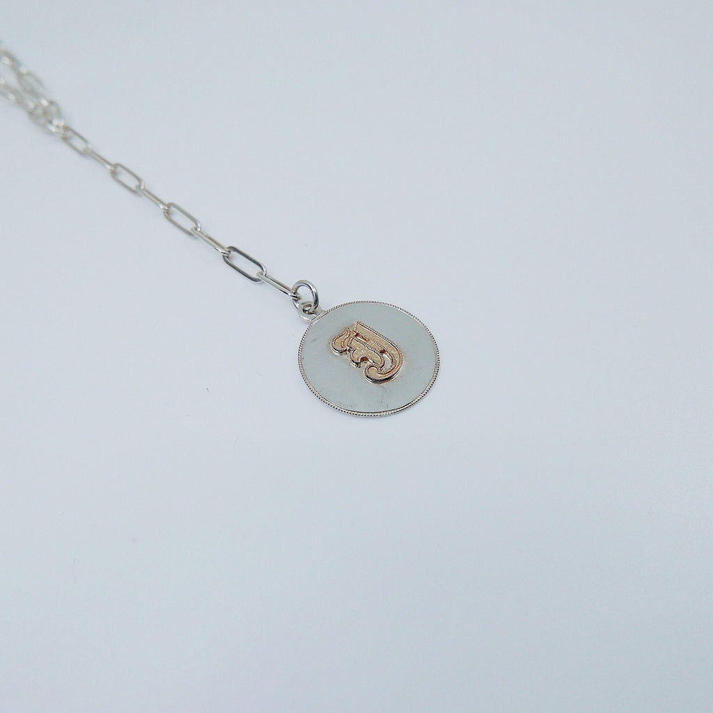 Letter Coin Chain Lariat Necklace, Coin necklace, sterling silver, personalized coin necklace, personalized necklace, lariat chain necklace