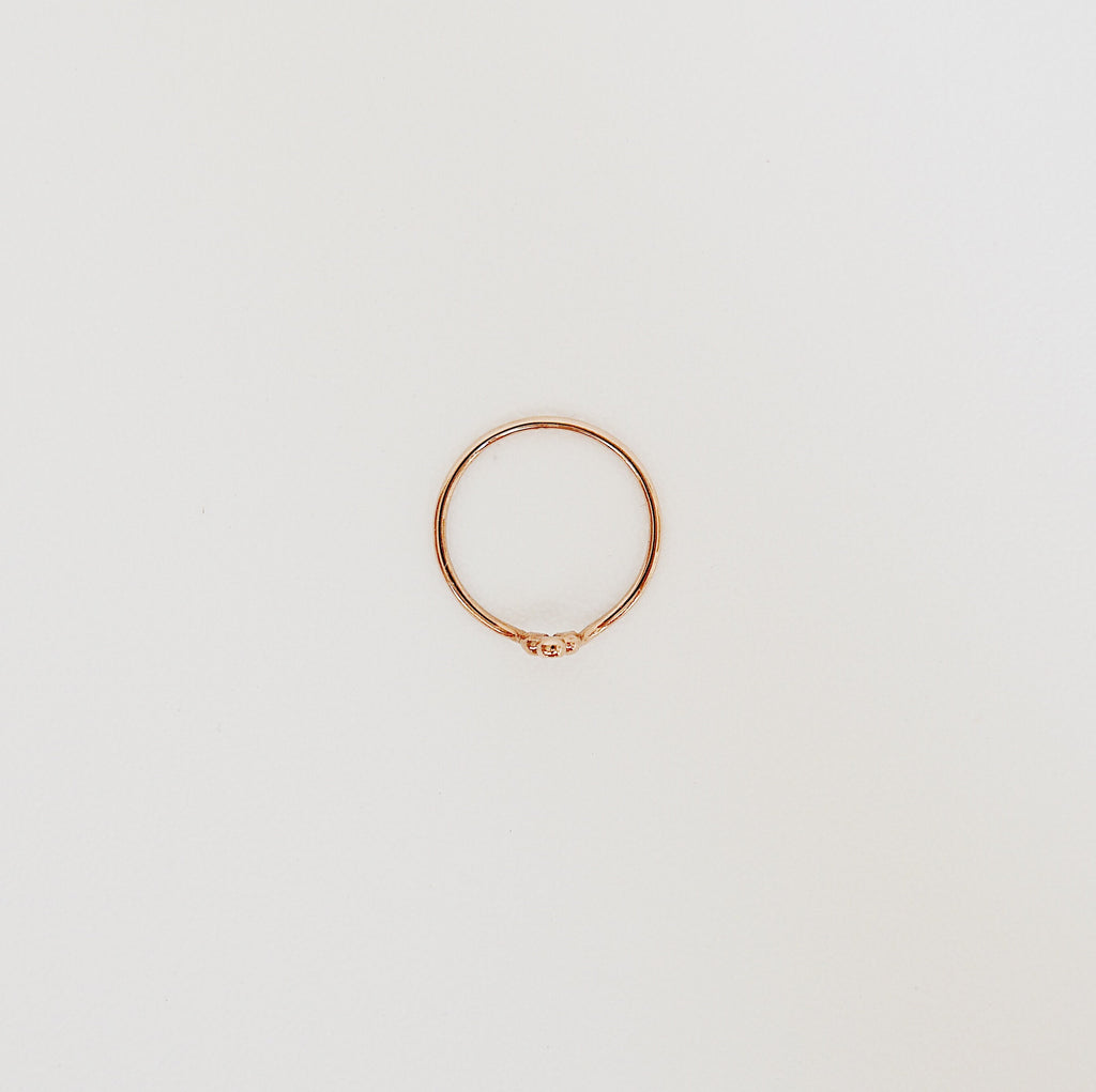 Three Dot Diamond Ring, Chevron diamond ring, chevron stacking ring, stacking ring, nesting band, chevron ring with stones